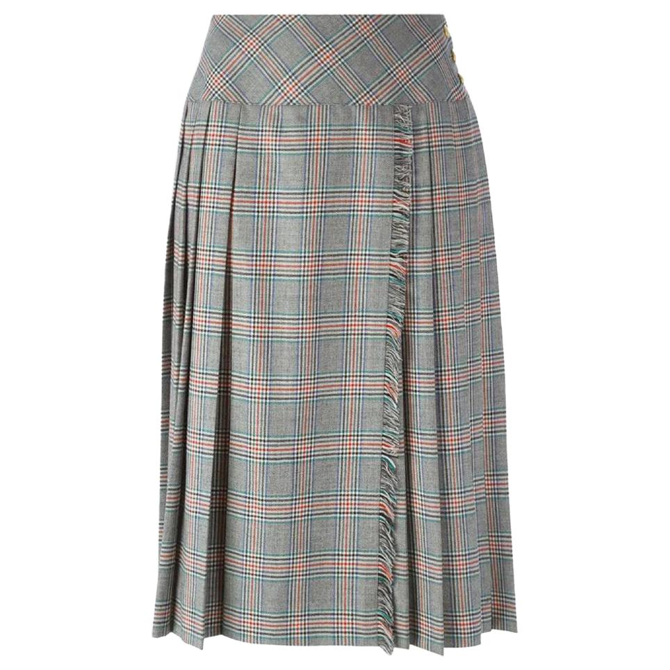 1970s Céline Prince Of Wales Skirt