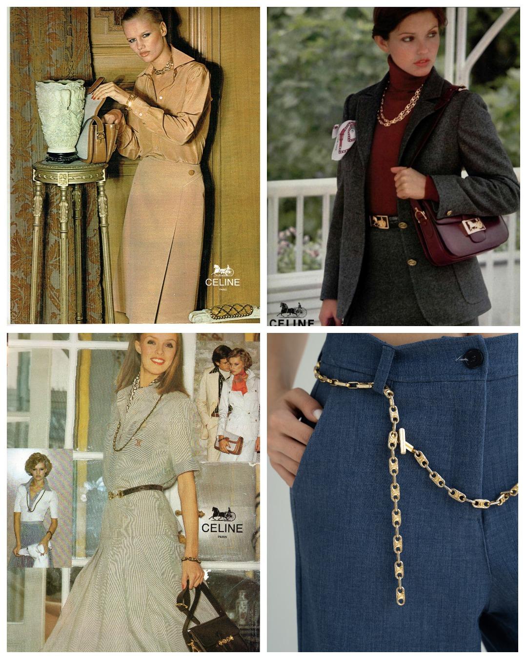 Celine, sac à bandoulière vintage en cuir, années 1970 en vente 14