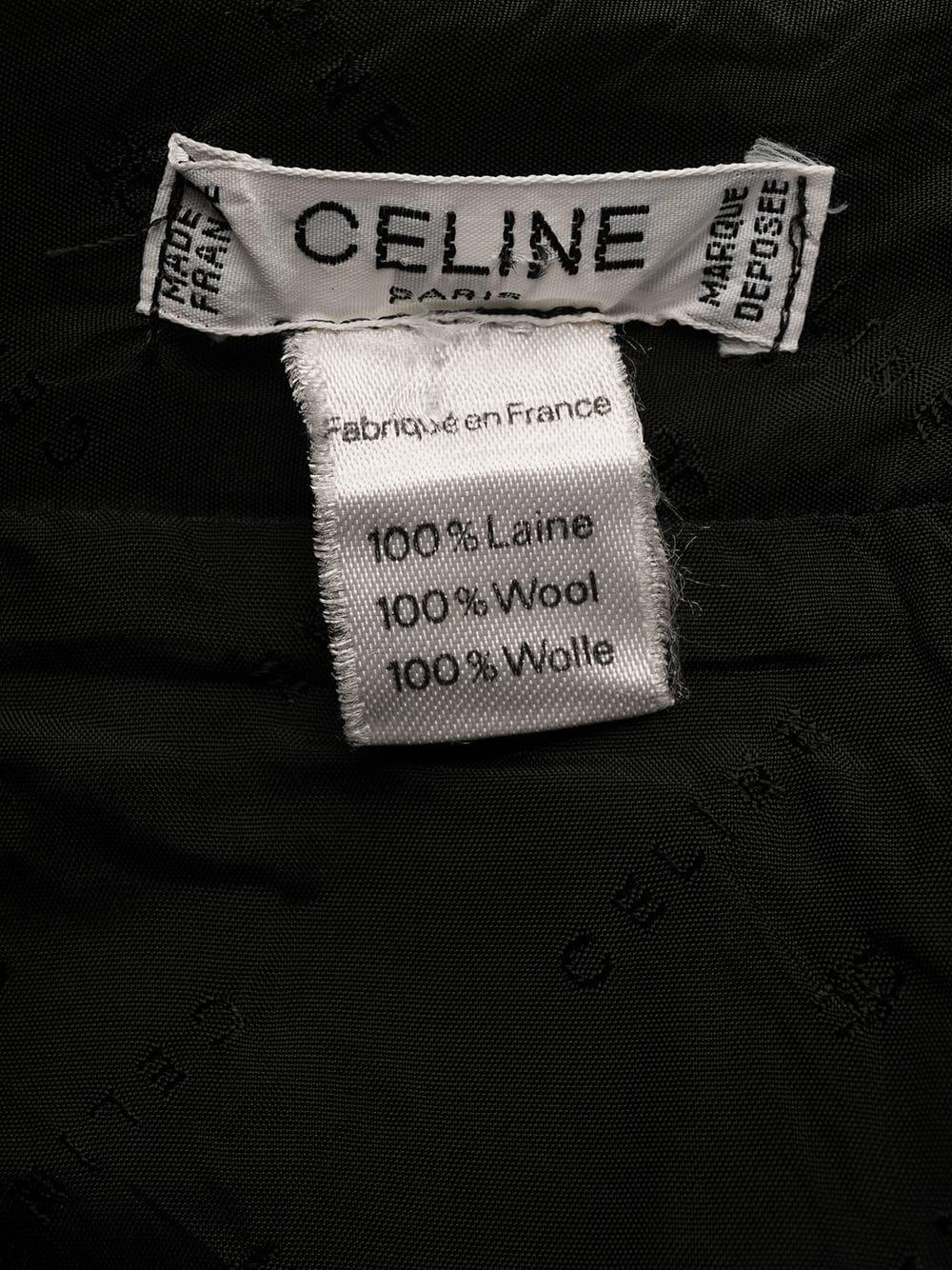 1970 - Celine - Jupe à carreaux plissée en laine Bon état - En vente à Paris, FR