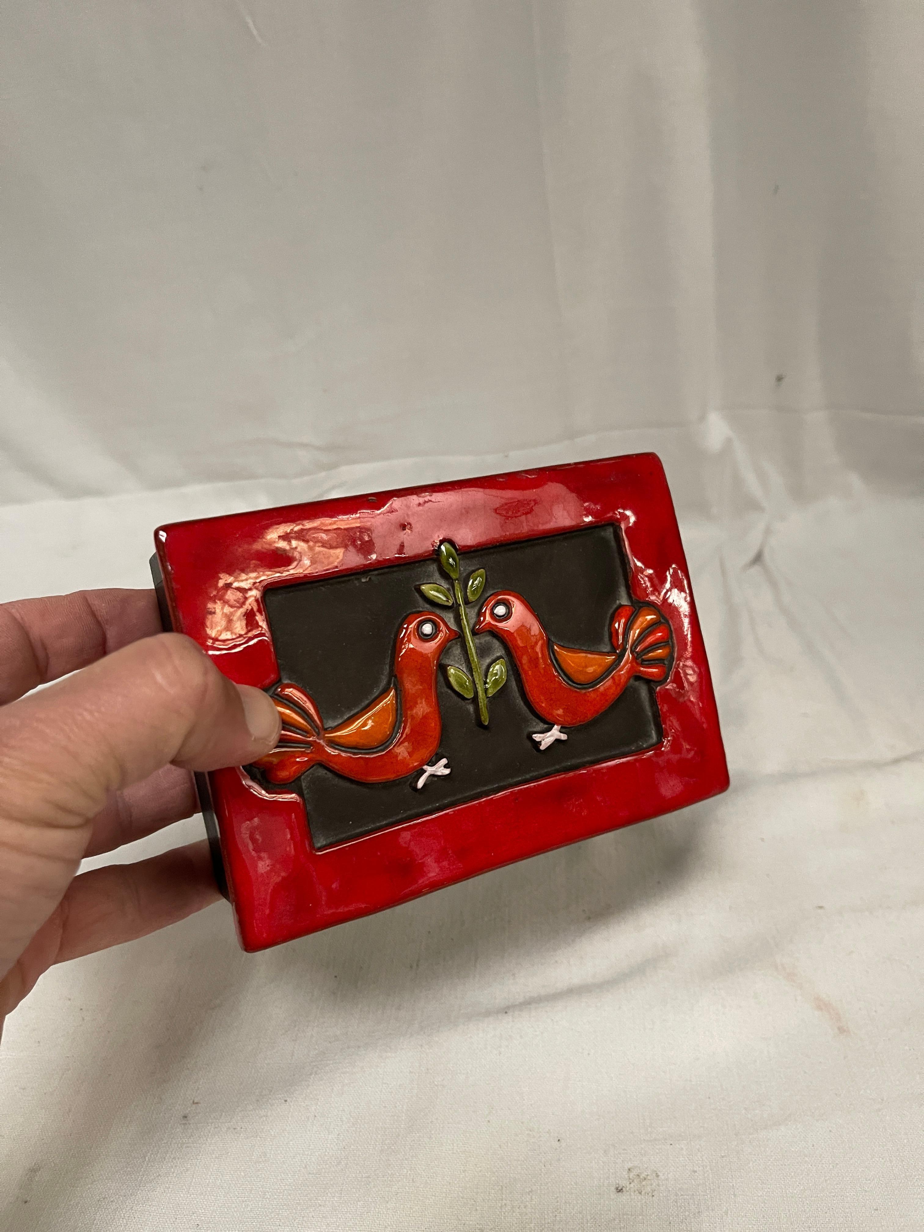 French 1970's Ceramic box by Mithé Espelt For Sale
