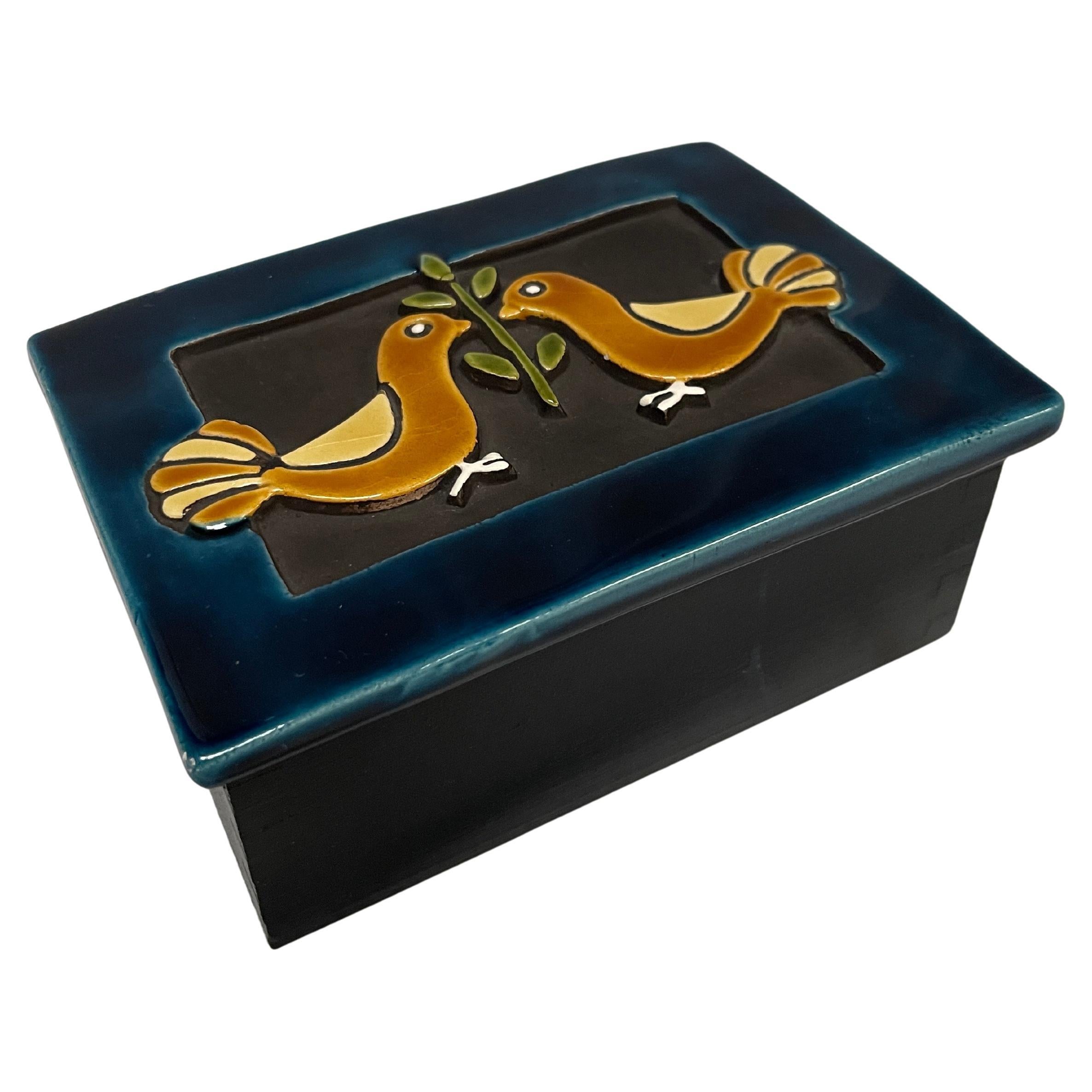 1970's Ceramic box by Mithé Espelt