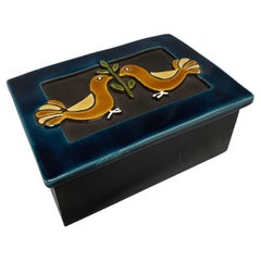 1970's Ceramic box by Mithé Espelt
