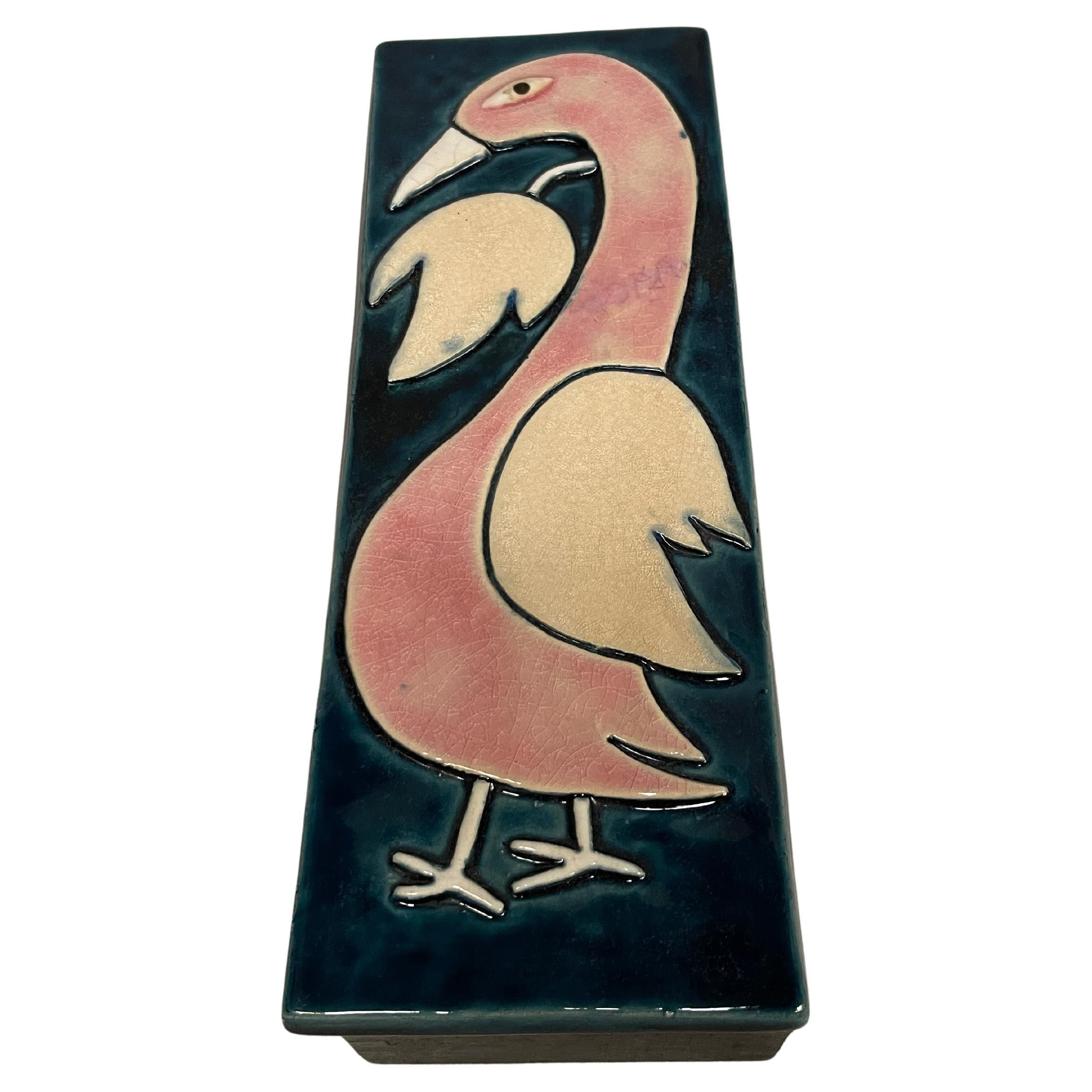 1970's Ceramic box by Mithé Espelt