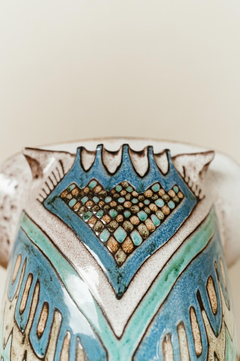 Hibou en céramique des années 1970 en vente 5