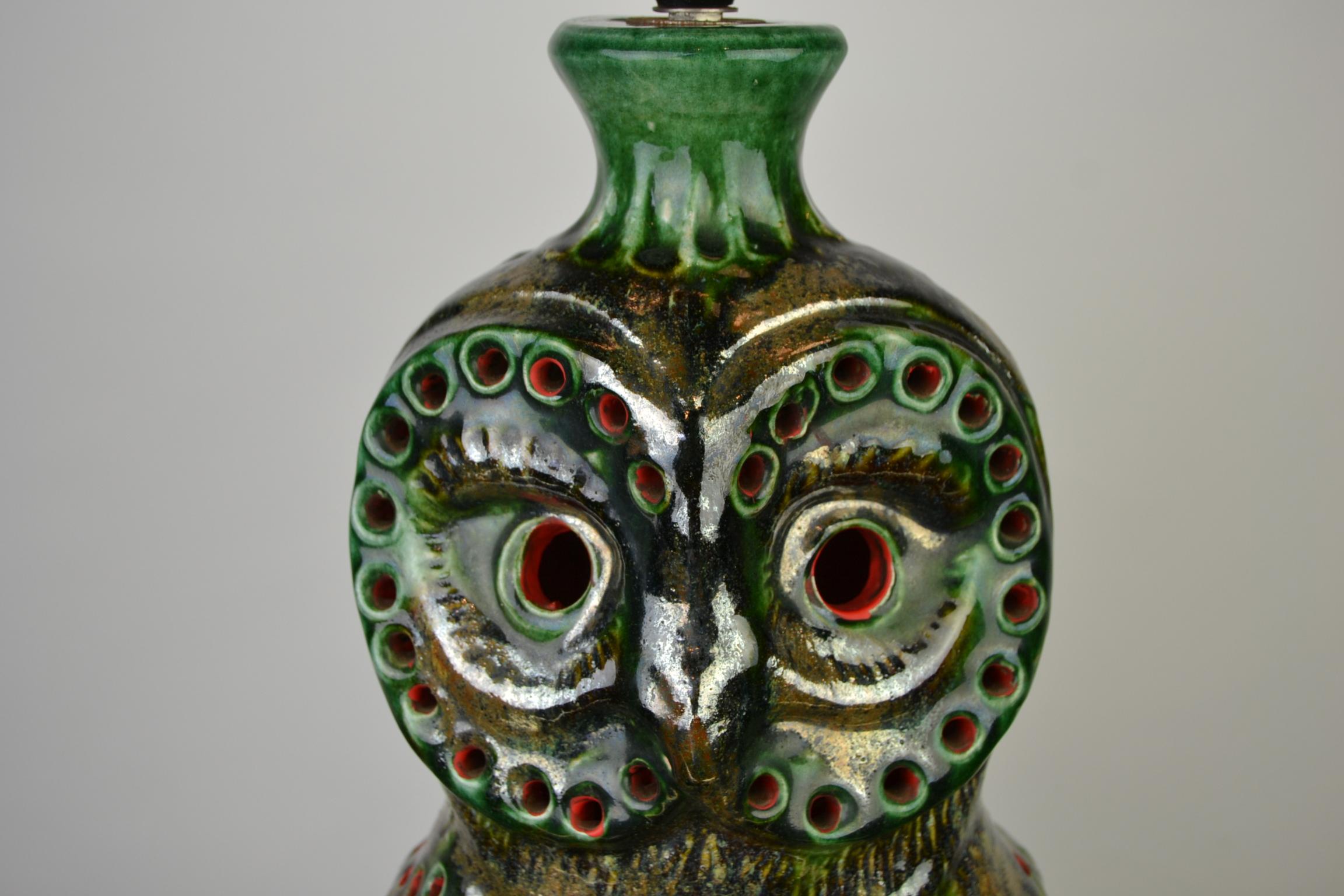 1970 owl lamp