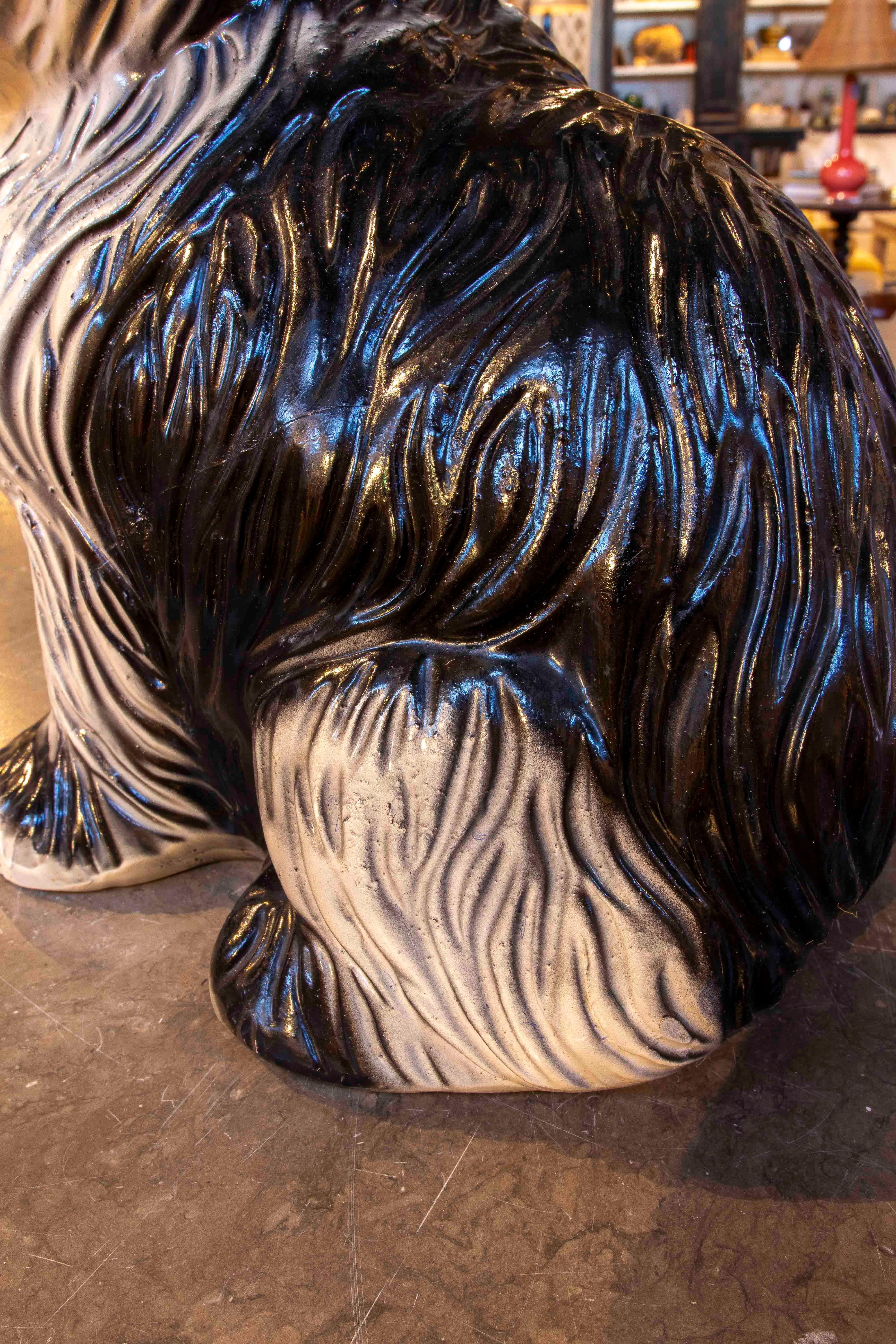 1970s Ceramic Shih Tzu Dog Decorative Figure For Sale 4