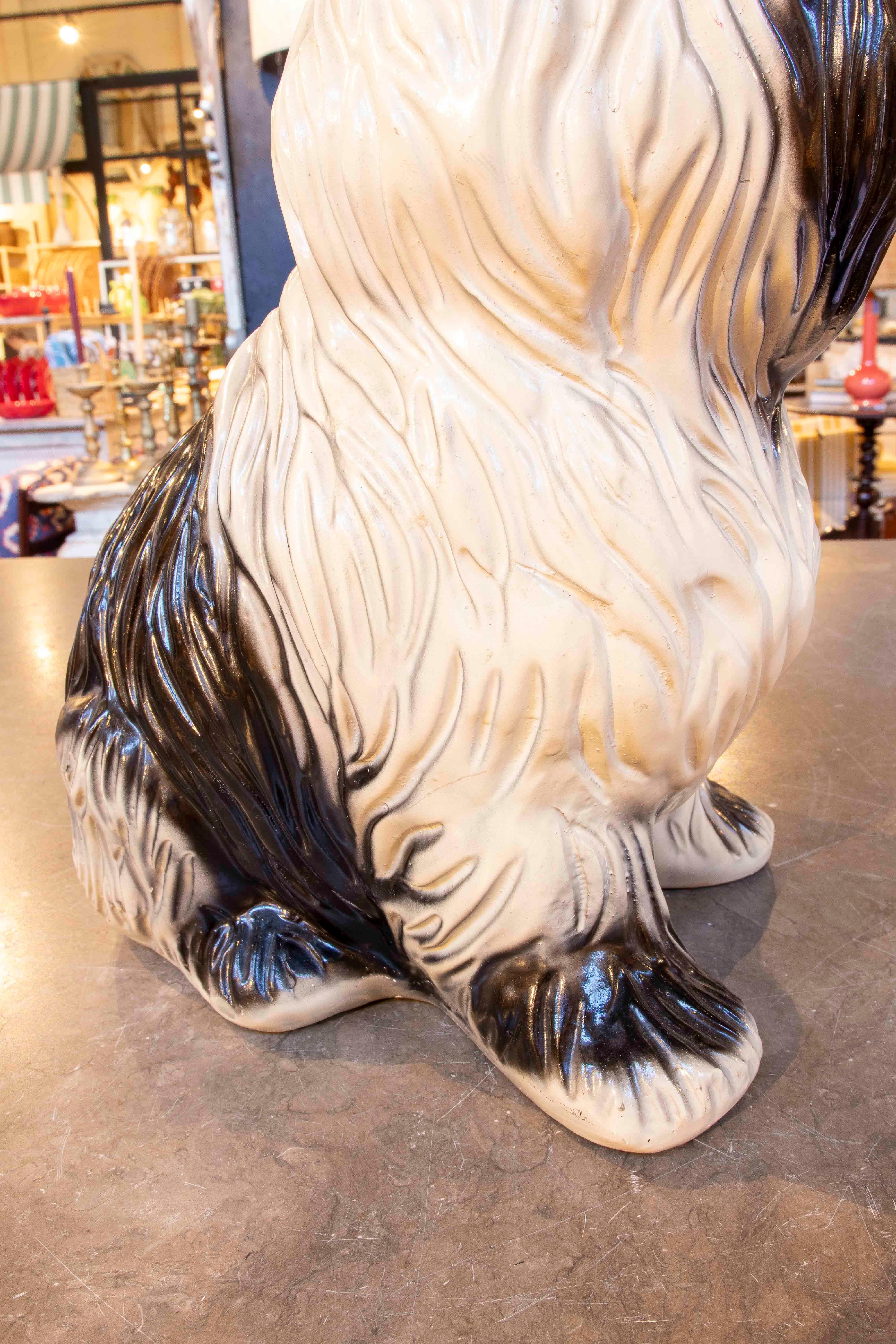 1970s Ceramic Shih Tzu Dog Decorative Figure For Sale 6