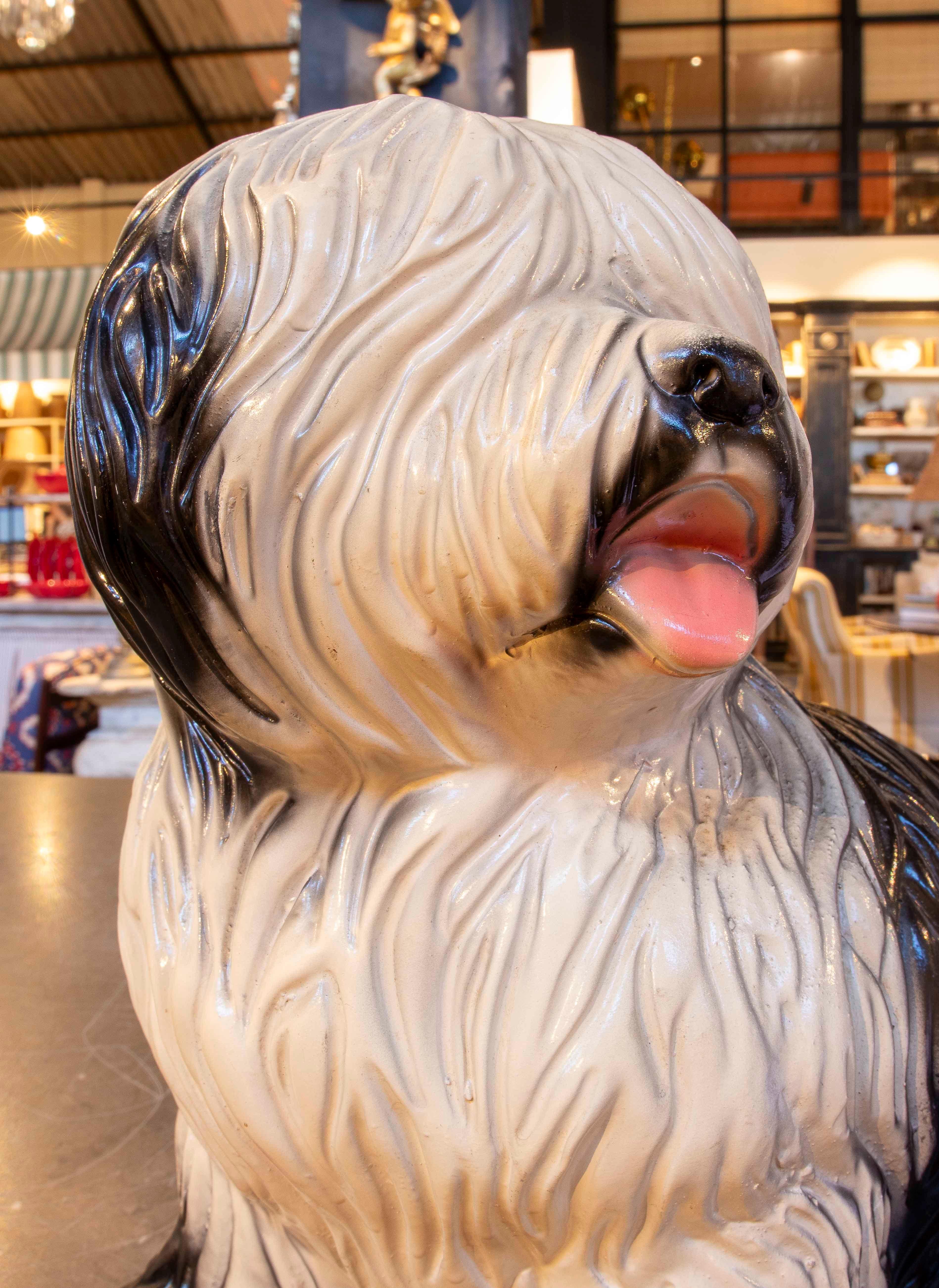 1970s Ceramic Shih Tzu Dog Decorative Figure For Sale 1