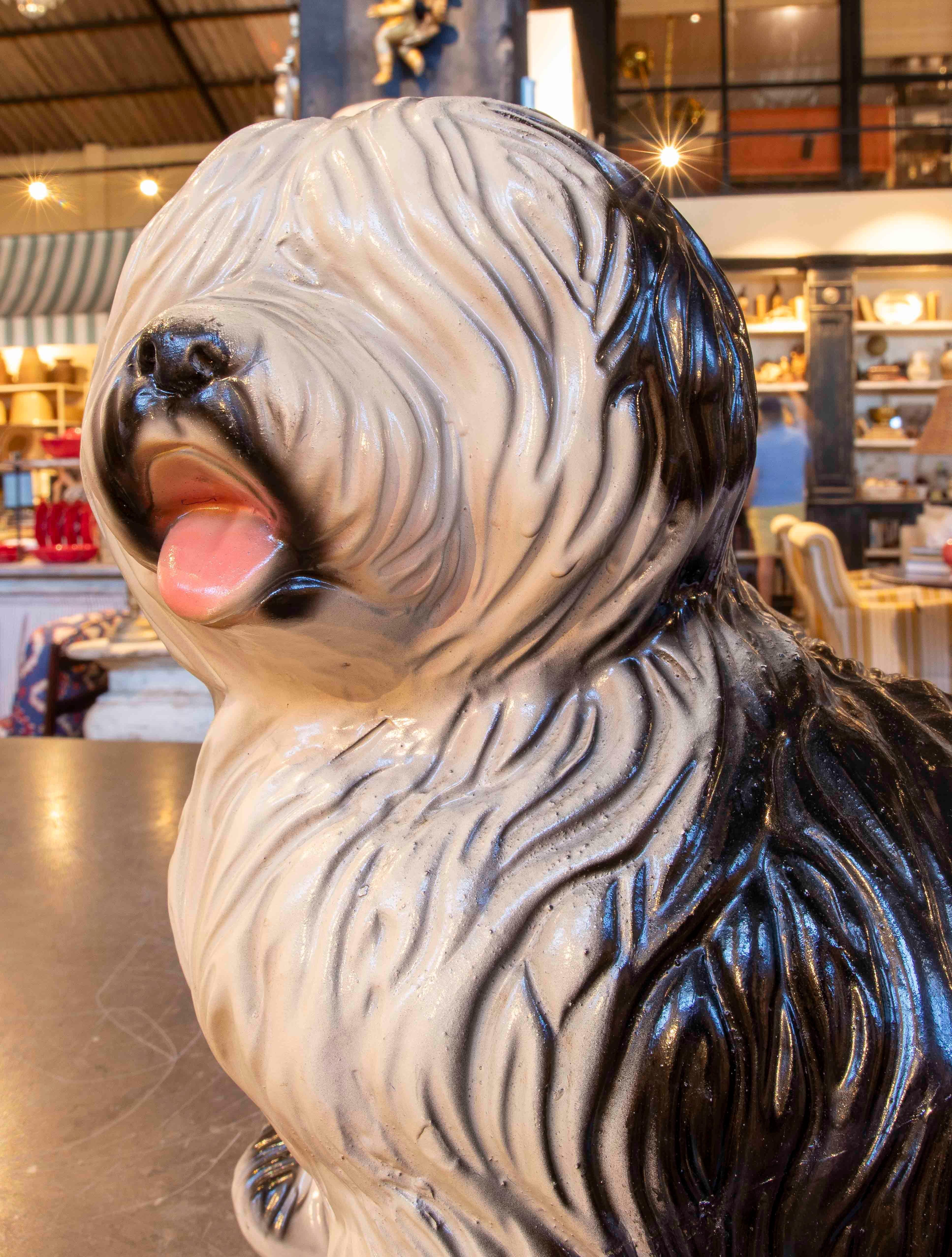 1970s Ceramic Shih Tzu Dog Decorative Figure For Sale 2