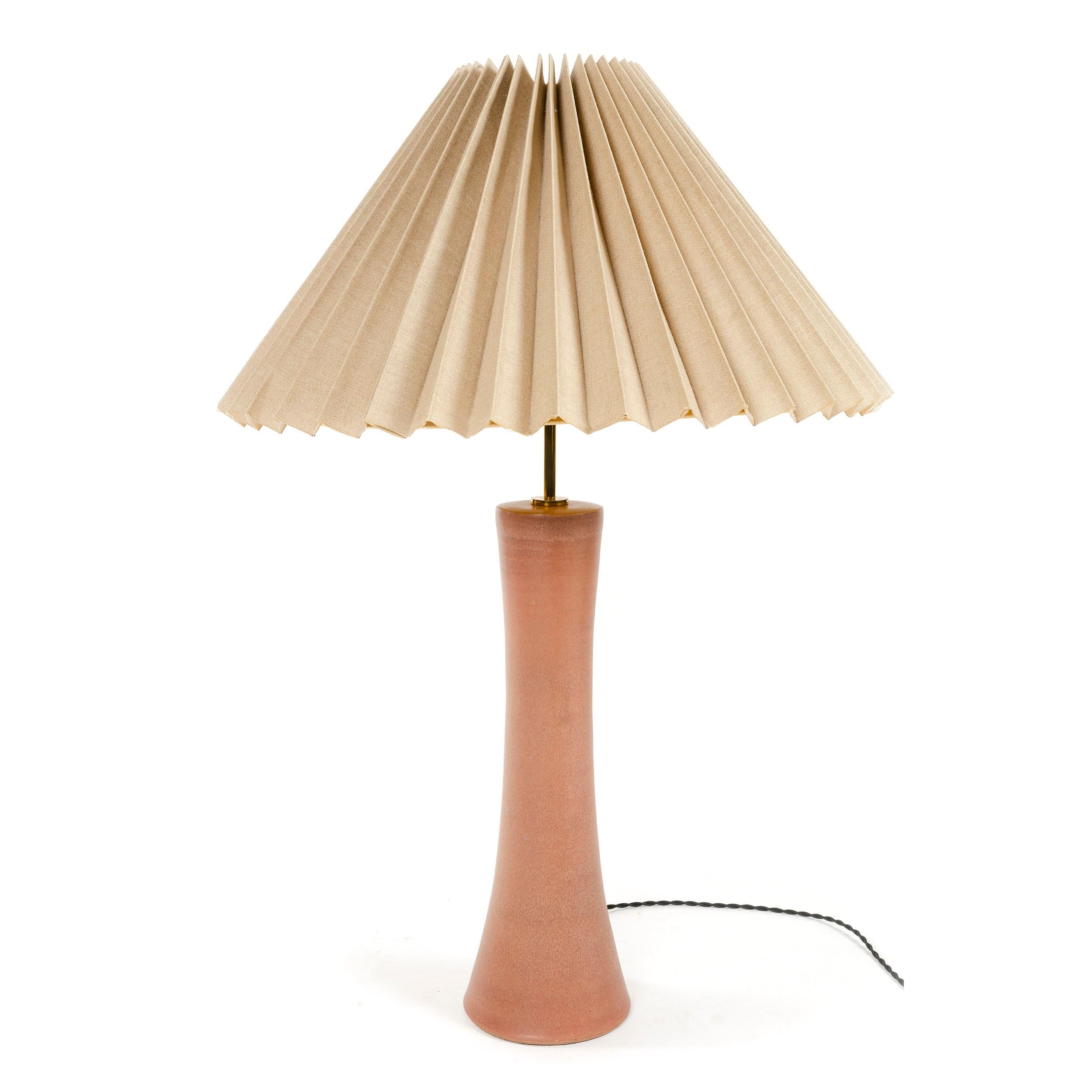 Keramik-Tischlampe aus den 1970er Jahren von Lee Rosen für Design Technics (Moderne der Mitte des Jahrhunderts) im Angebot