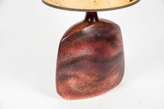 1970s Ceramic Table Lamp Signed Rojet Vallauris