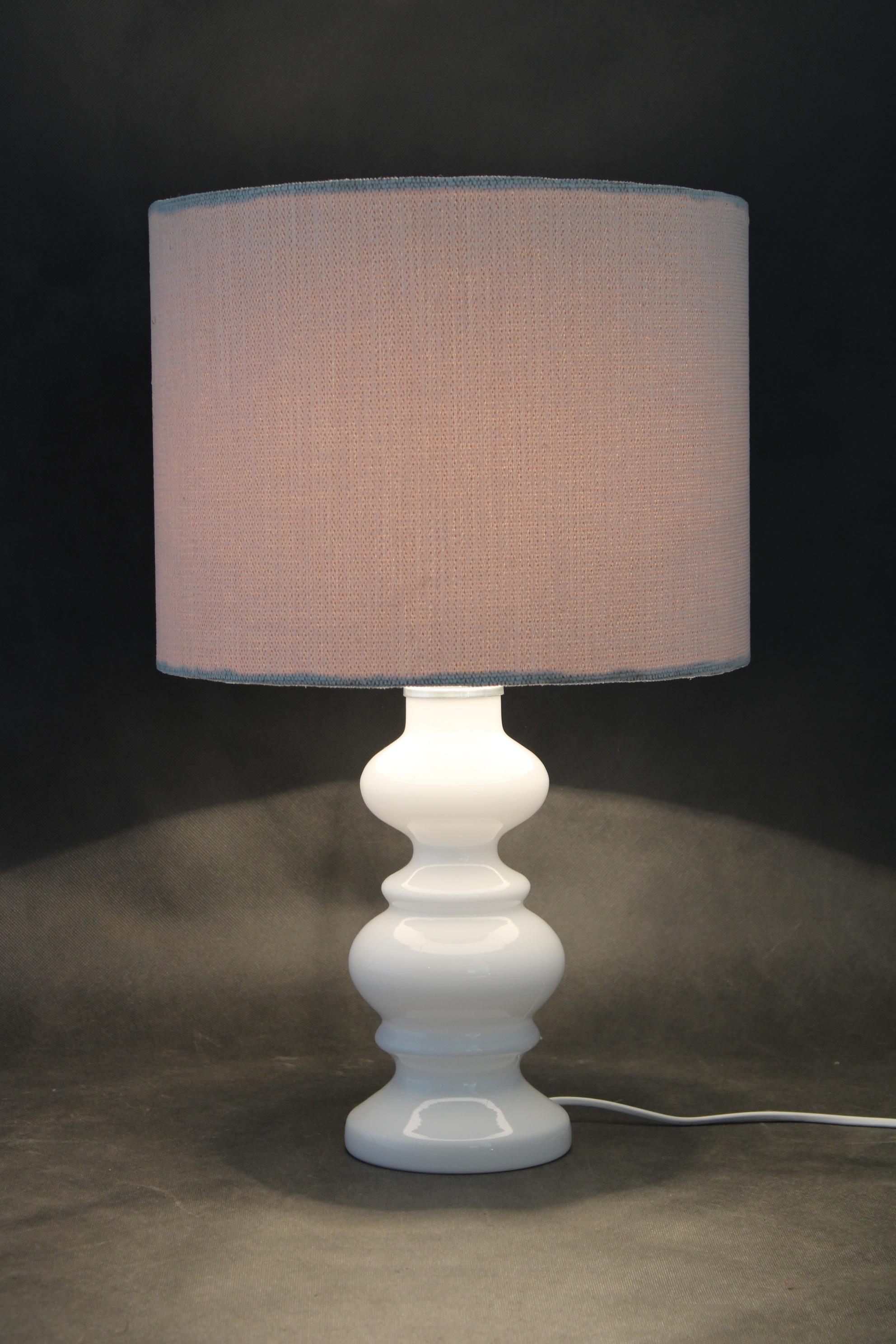1970s Ceramic Table Lamp with New Fabric Shade, Italy For Sale 3