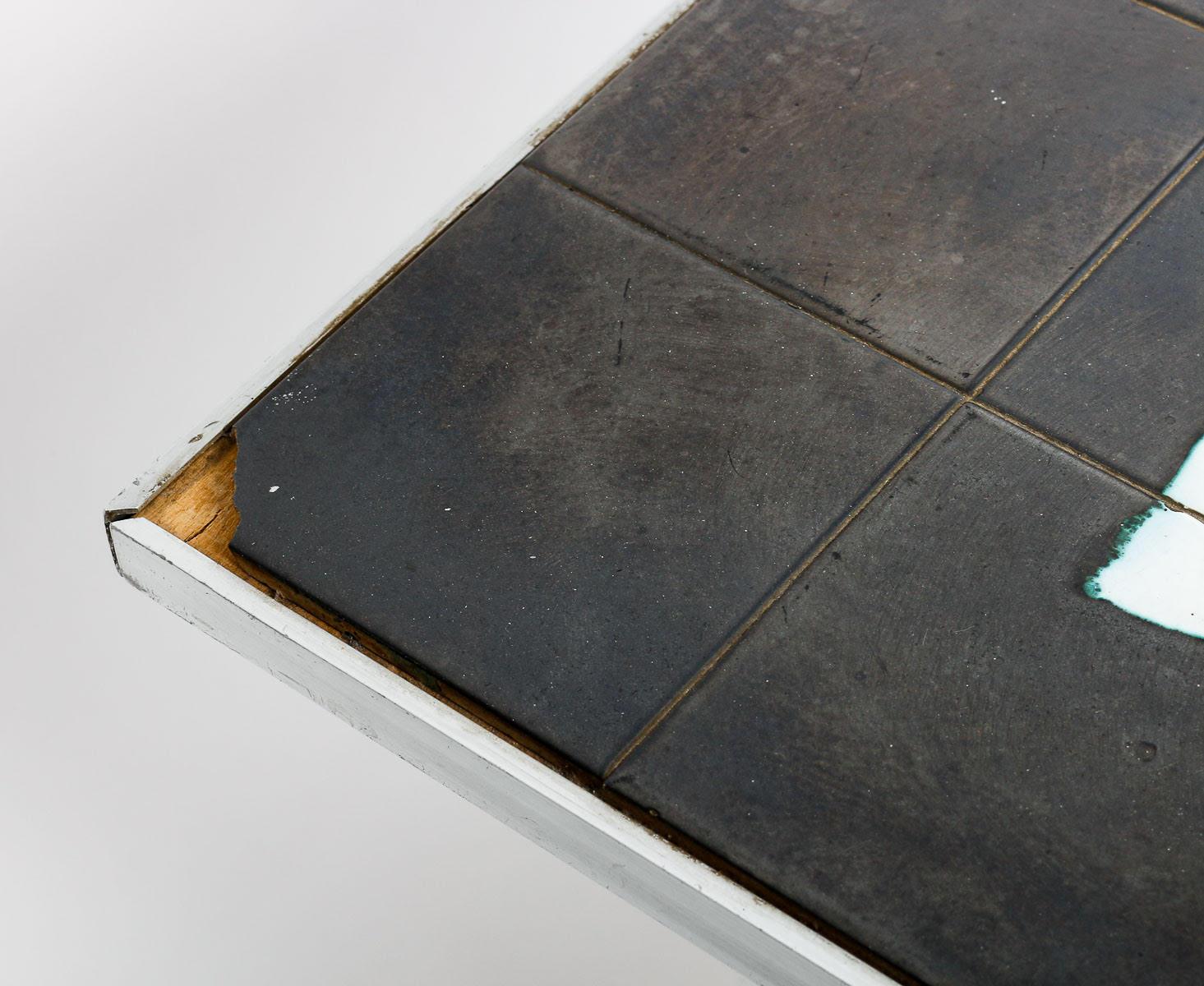Belgian 1970s Ceramic Tile Coffee Table by Antonio Denisco.