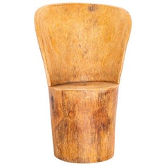 1970s Chair in Solid Palmwood Trunk, in the Manner of Zanine Caldas, Brazil