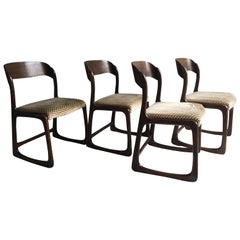 1970s Chairs of Baumann, Set of Four