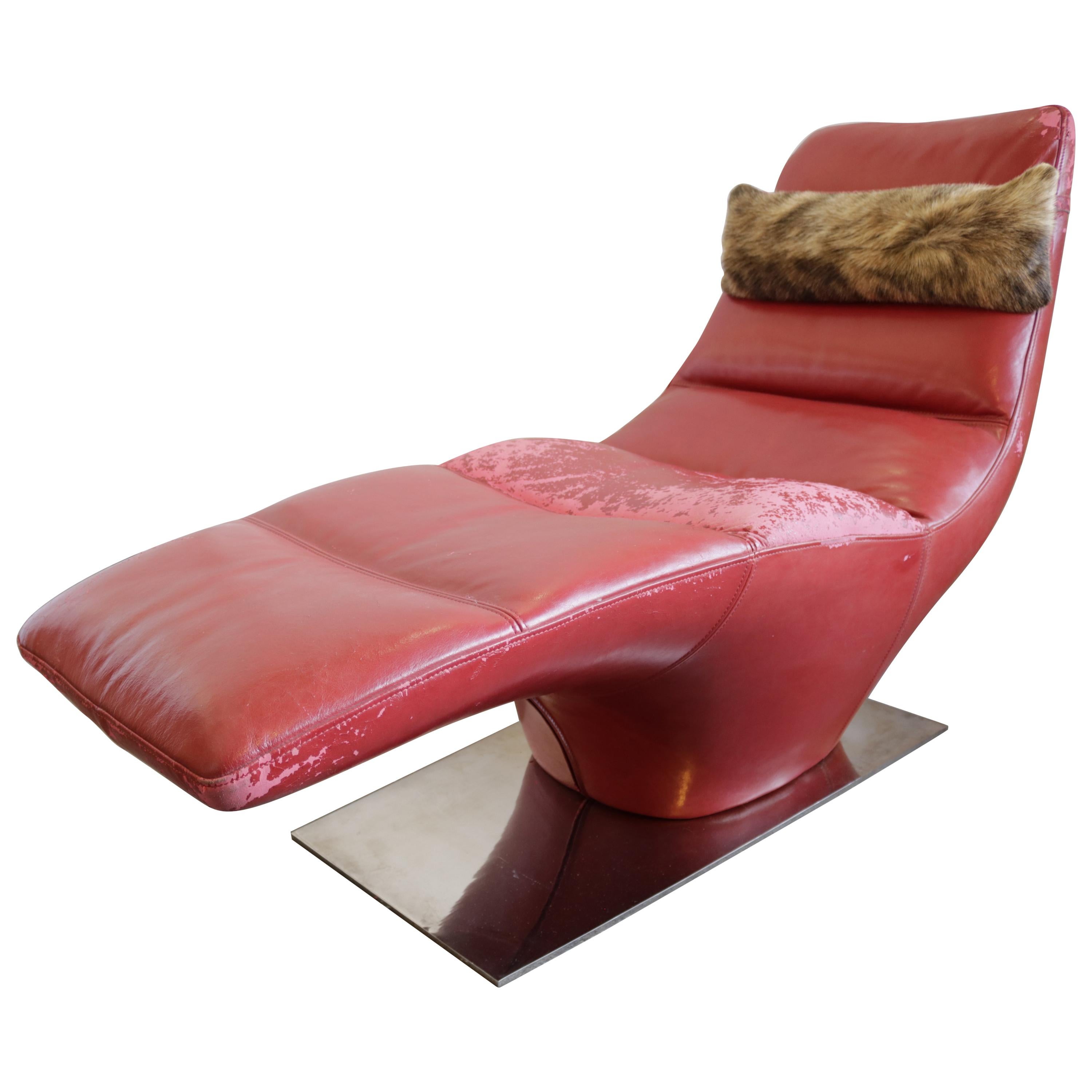 1970s Chaise Longue in the Manner of Milo Baughman