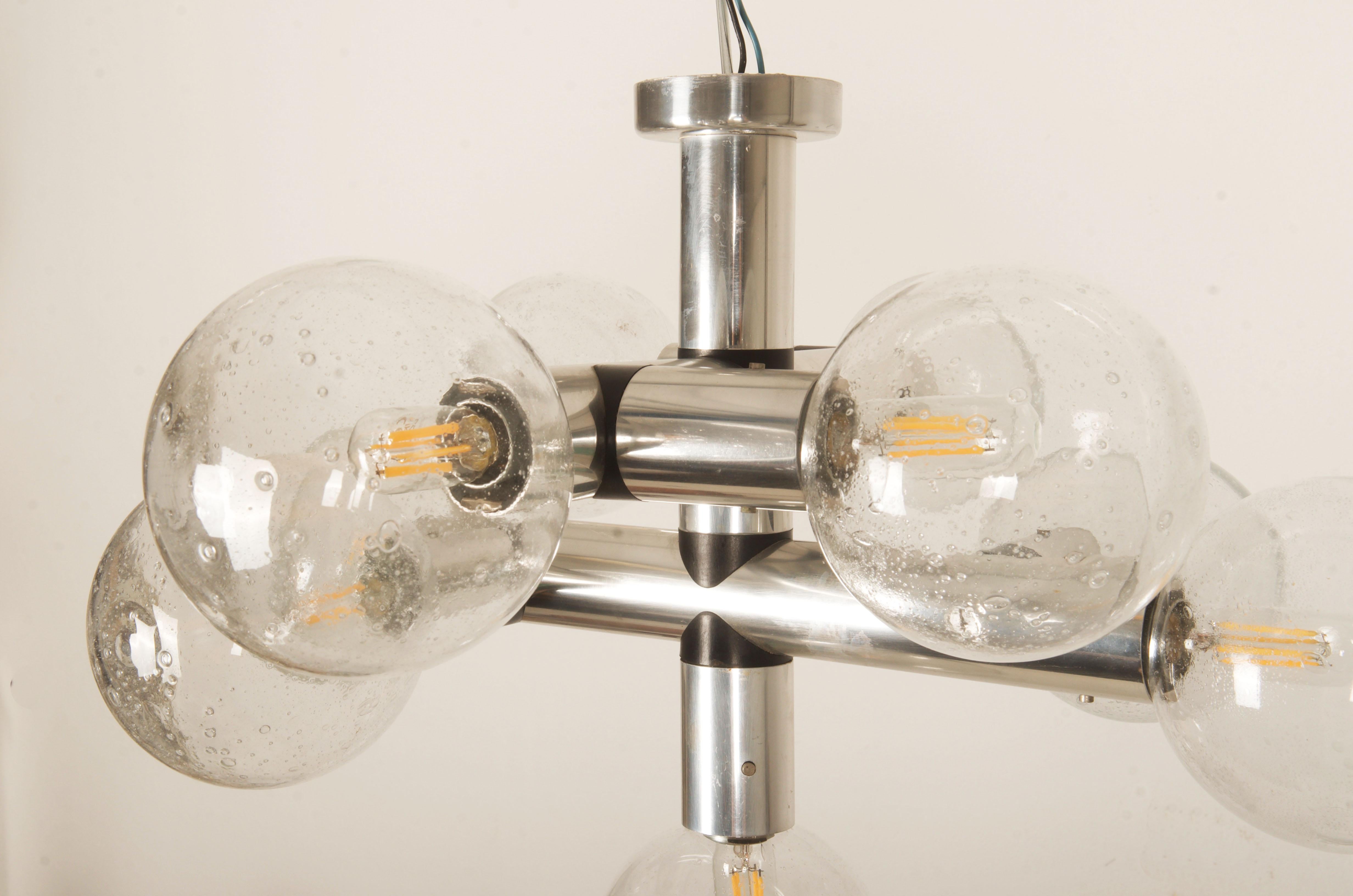 Fatto a mano Lampadari anni '70 di Kalmar in vendita