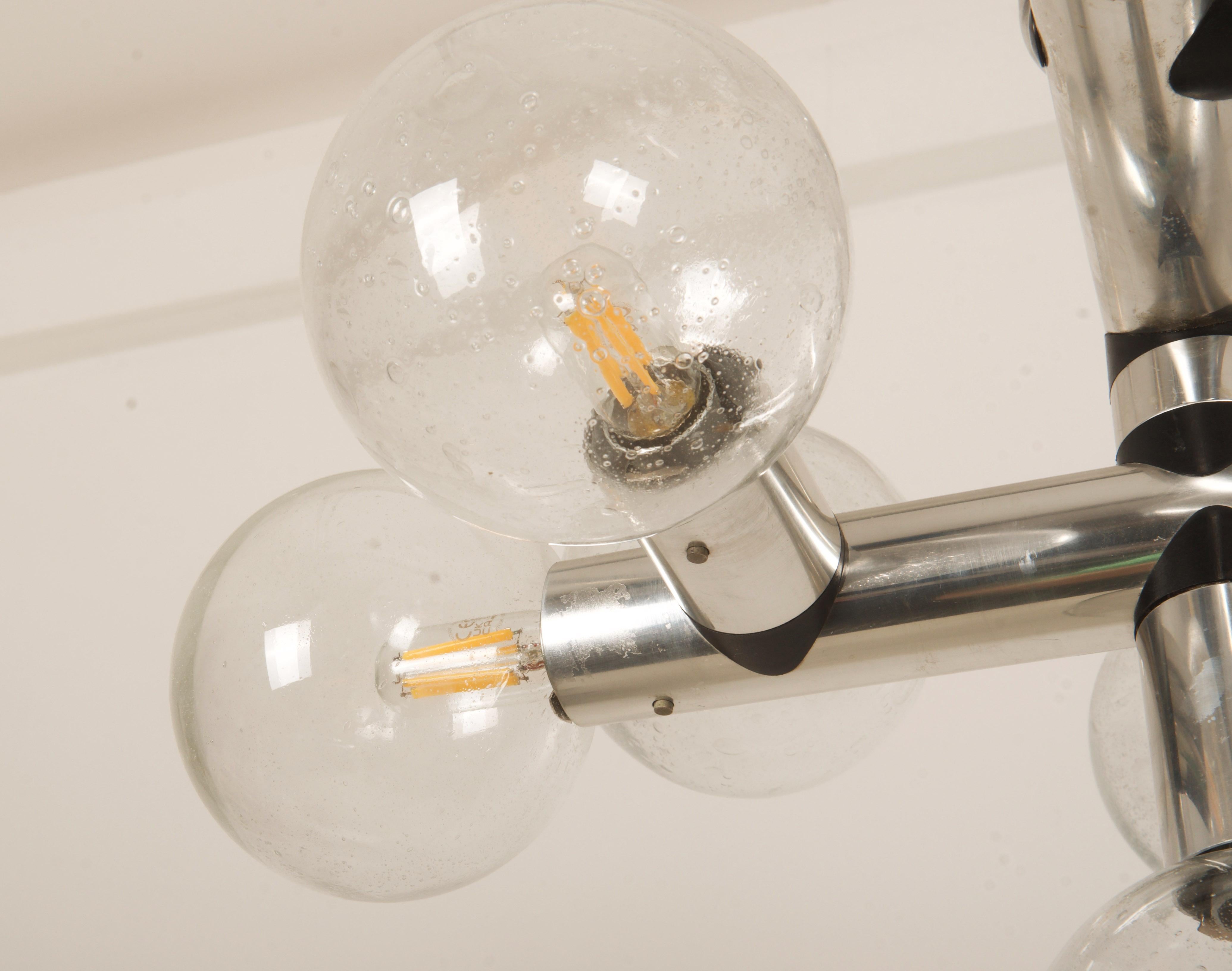Ottone Lampadari anni '70 di Kalmar in vendita