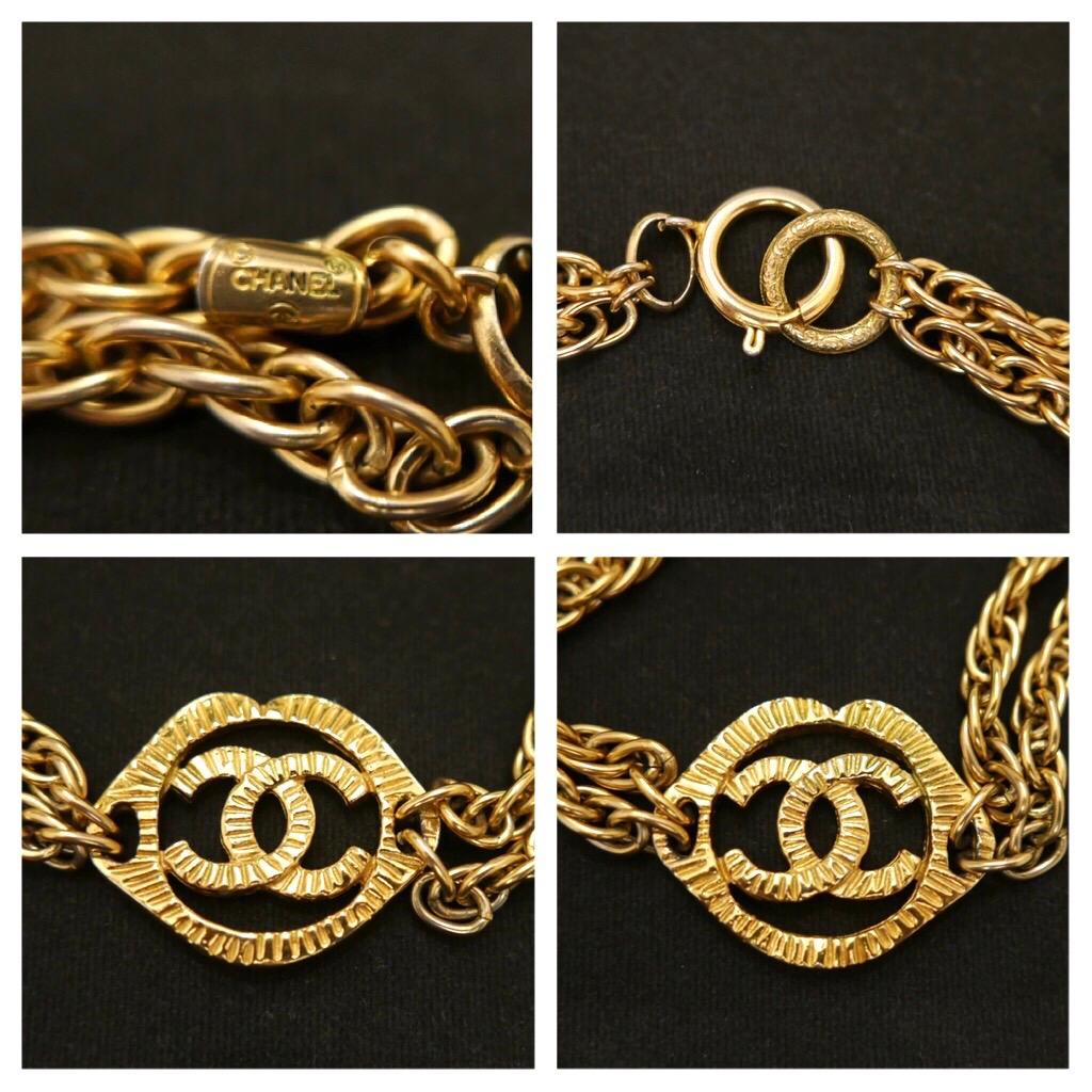 chanel double chain necklace