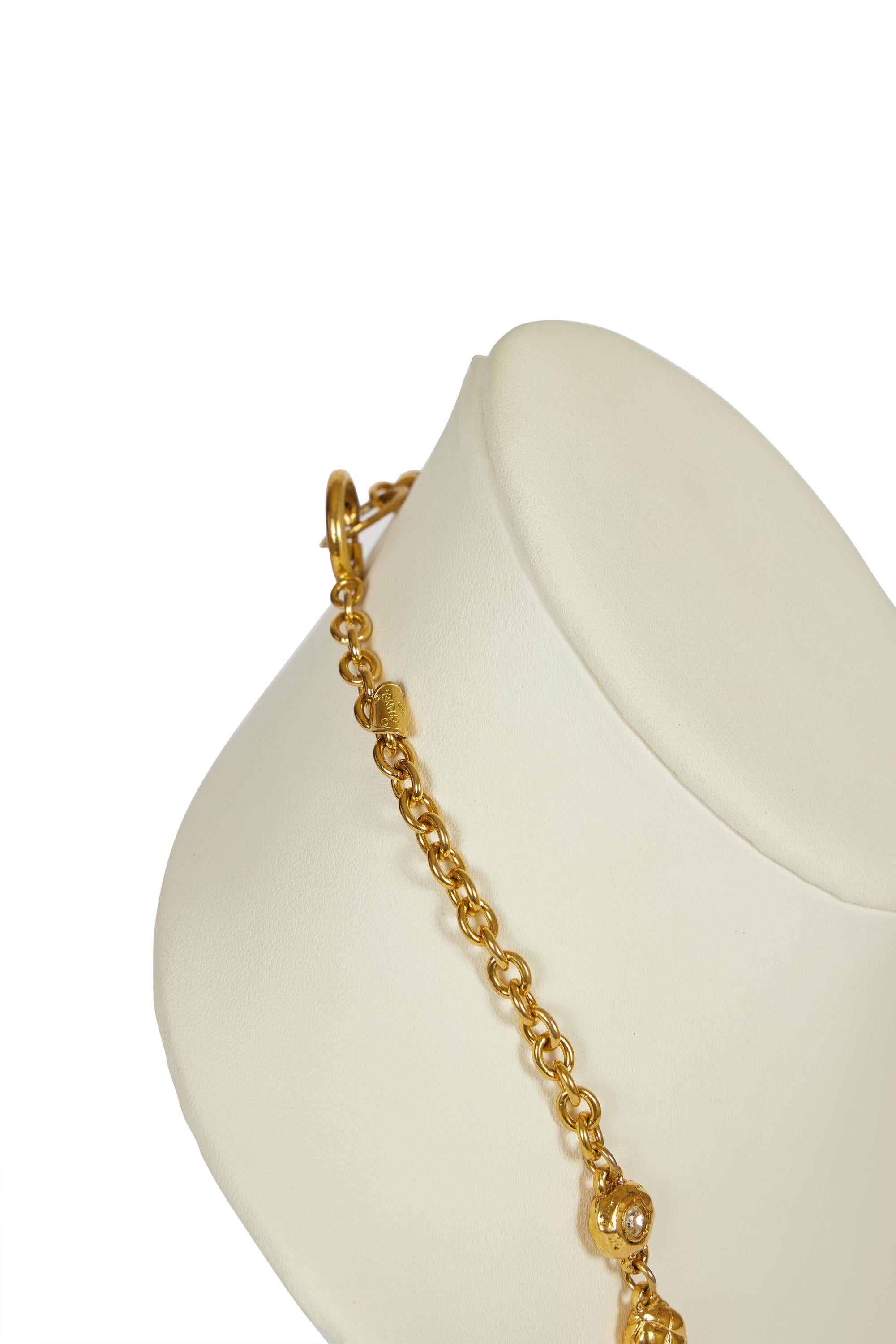 1970's Chanel Long Crystal Satutoir Necklace 2