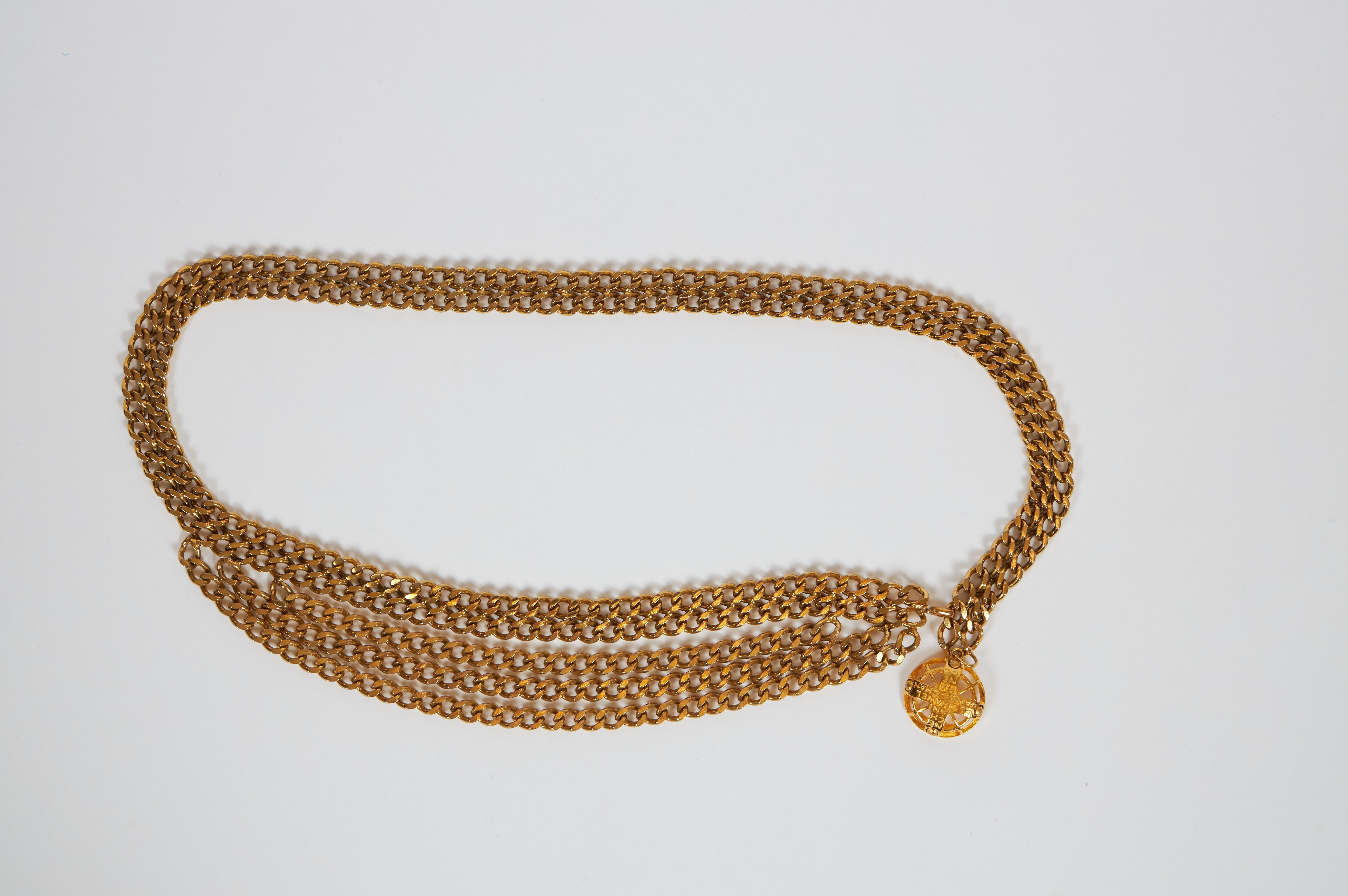 1970's Chanel Multi-Strand Chain/Necklace In Good Condition In West Hollywood, CA