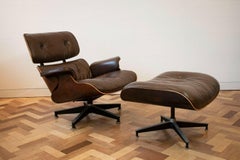 1970er Charles and Ray Eames '670' Lounge Chair mit Ottomane für Herman Miller