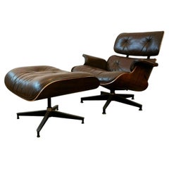 1970s Charles and Ray Eames '670' Lounge Chair with Ottoman for Herman Miller