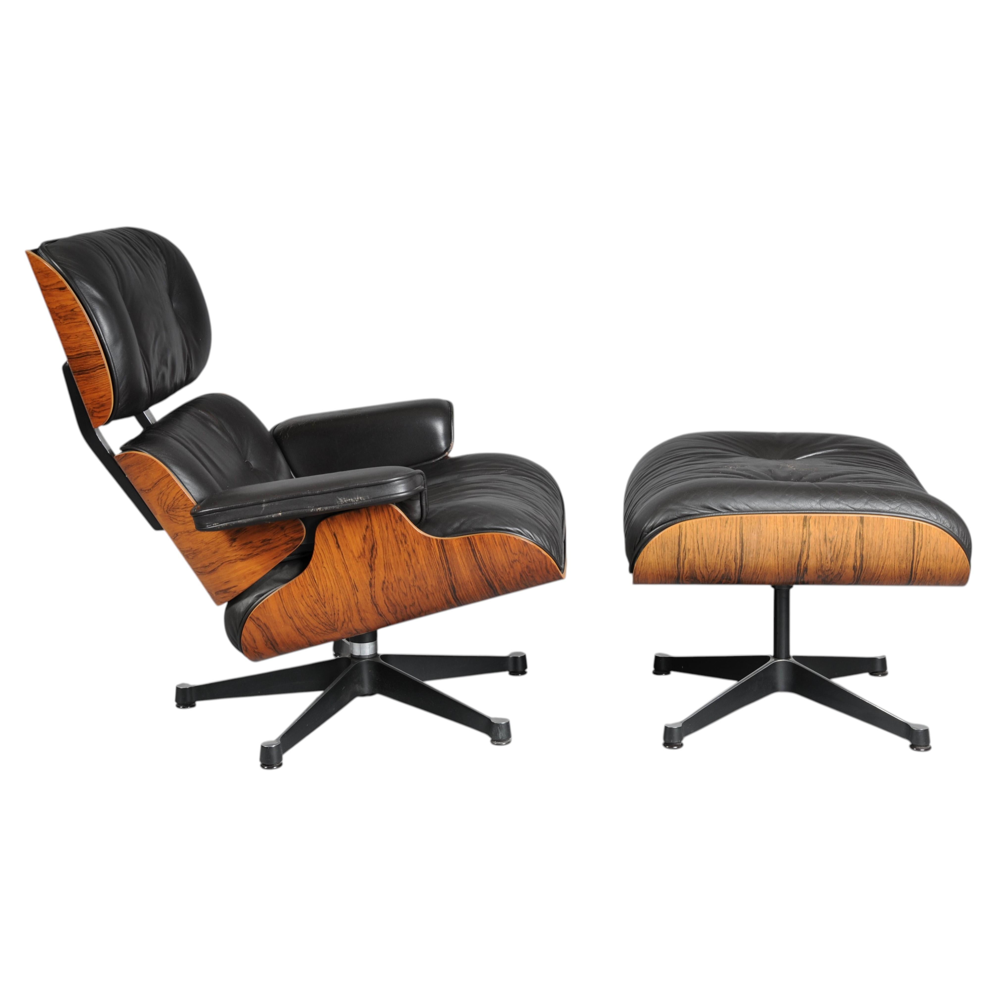 1970s Charles Eames Lounge Chair & Ottoman for Herman Miller