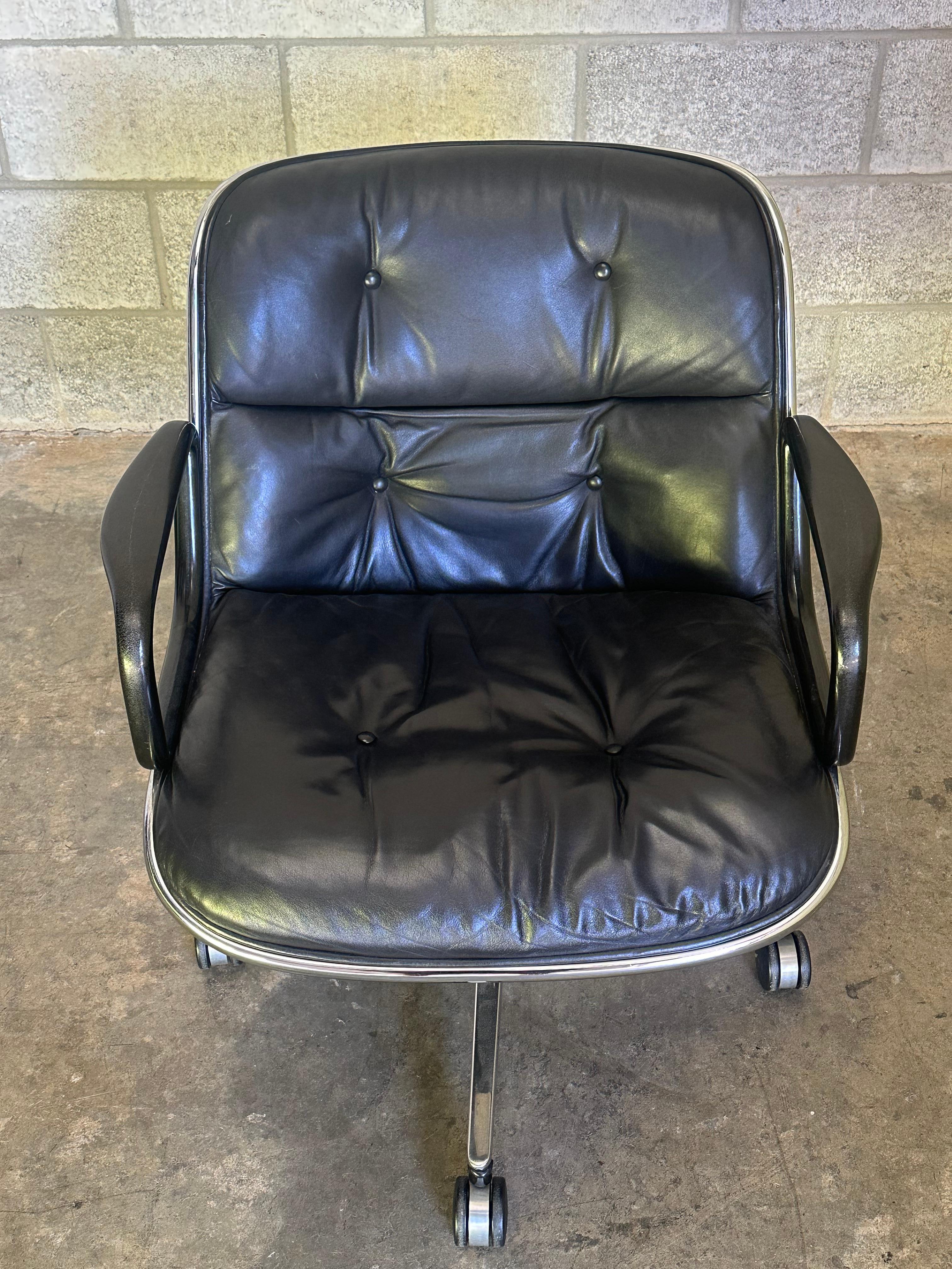 American 1970s Charles Pollock for Knoll Office Desk Chair For Sale