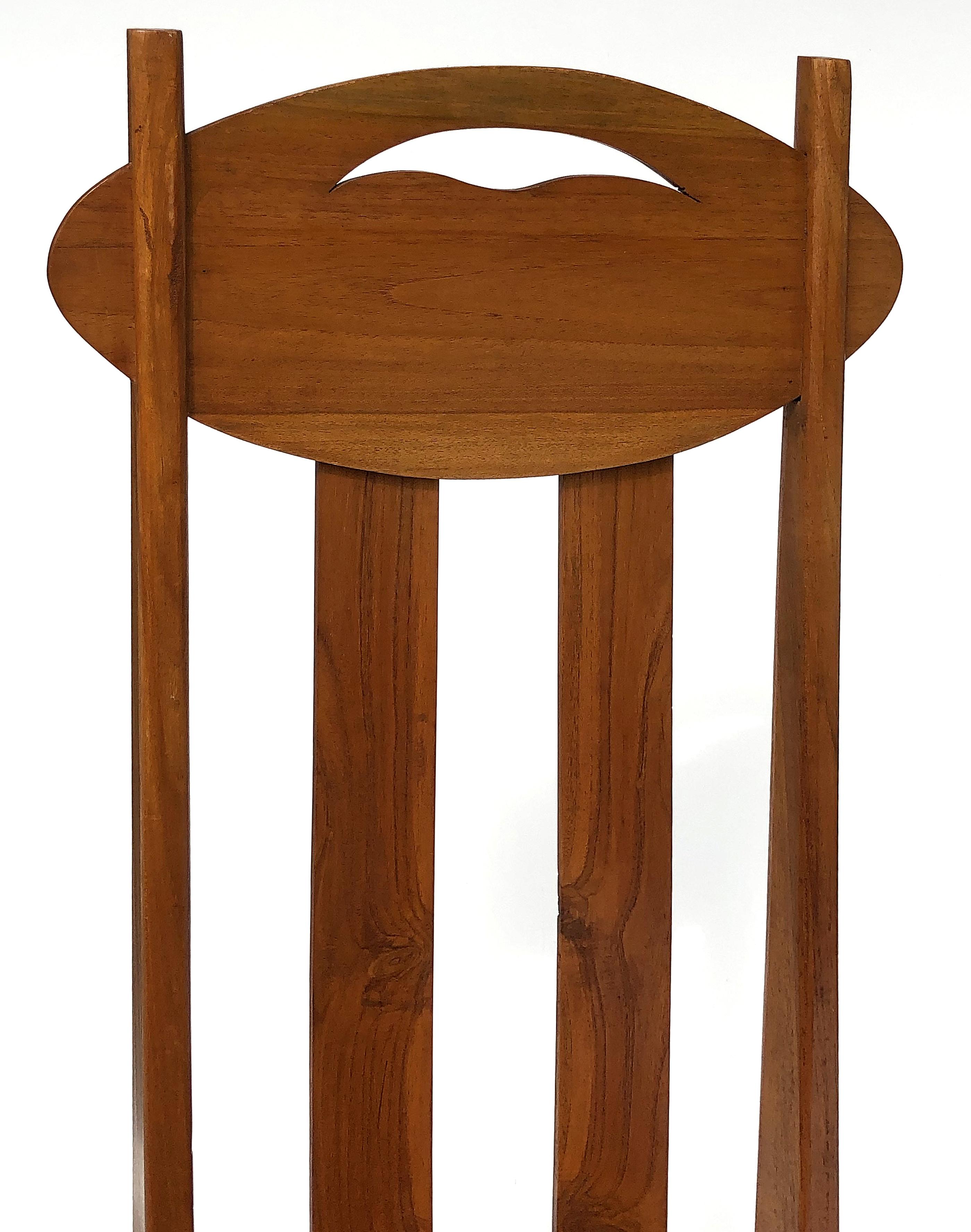 Late 20th Century 1970s Charles Rennie Mackintosh High-Back Chairs, Pair