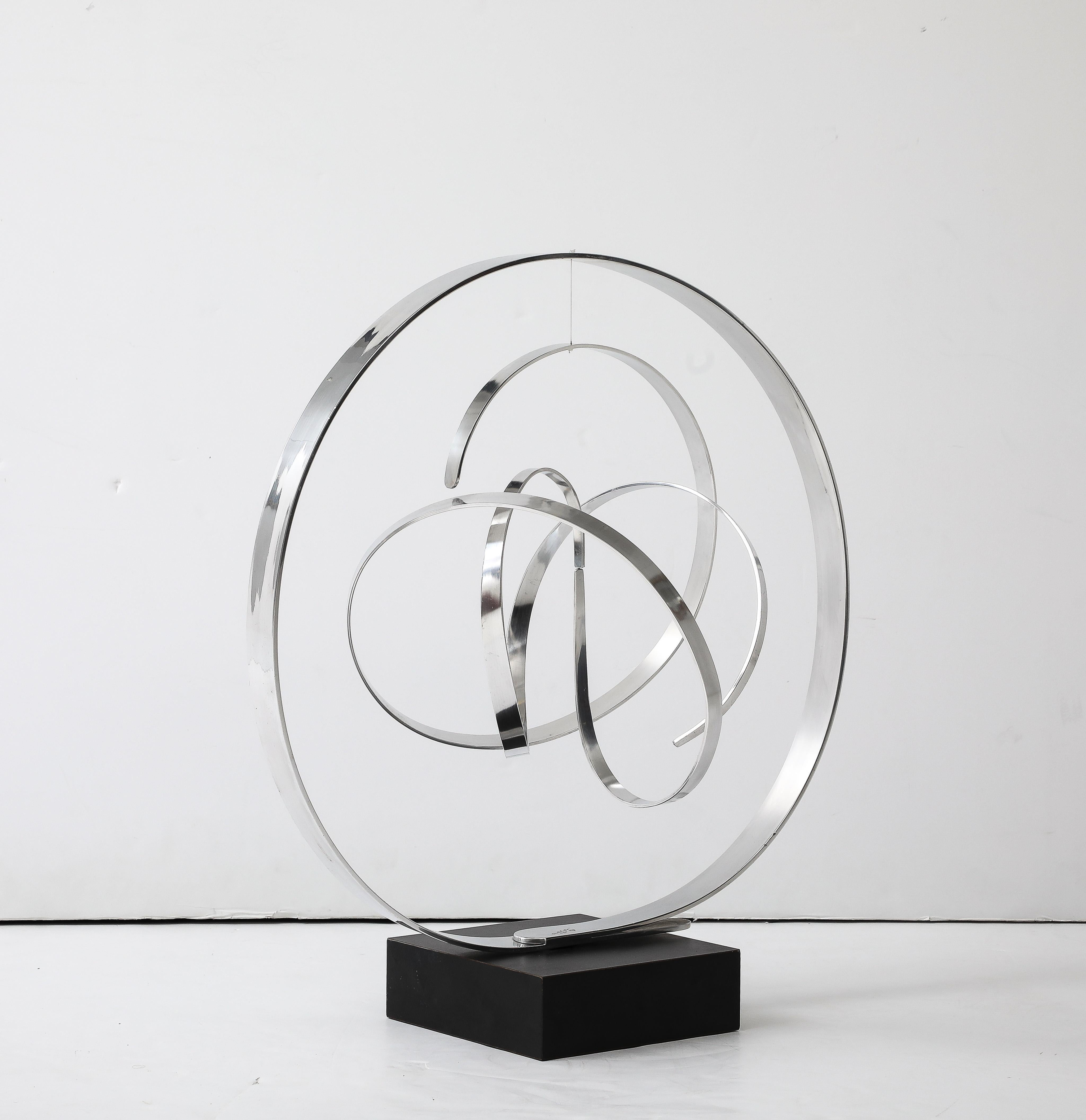 Grande sculpture cinétique moderniste Charles Taylor des années 1970 en vente 11