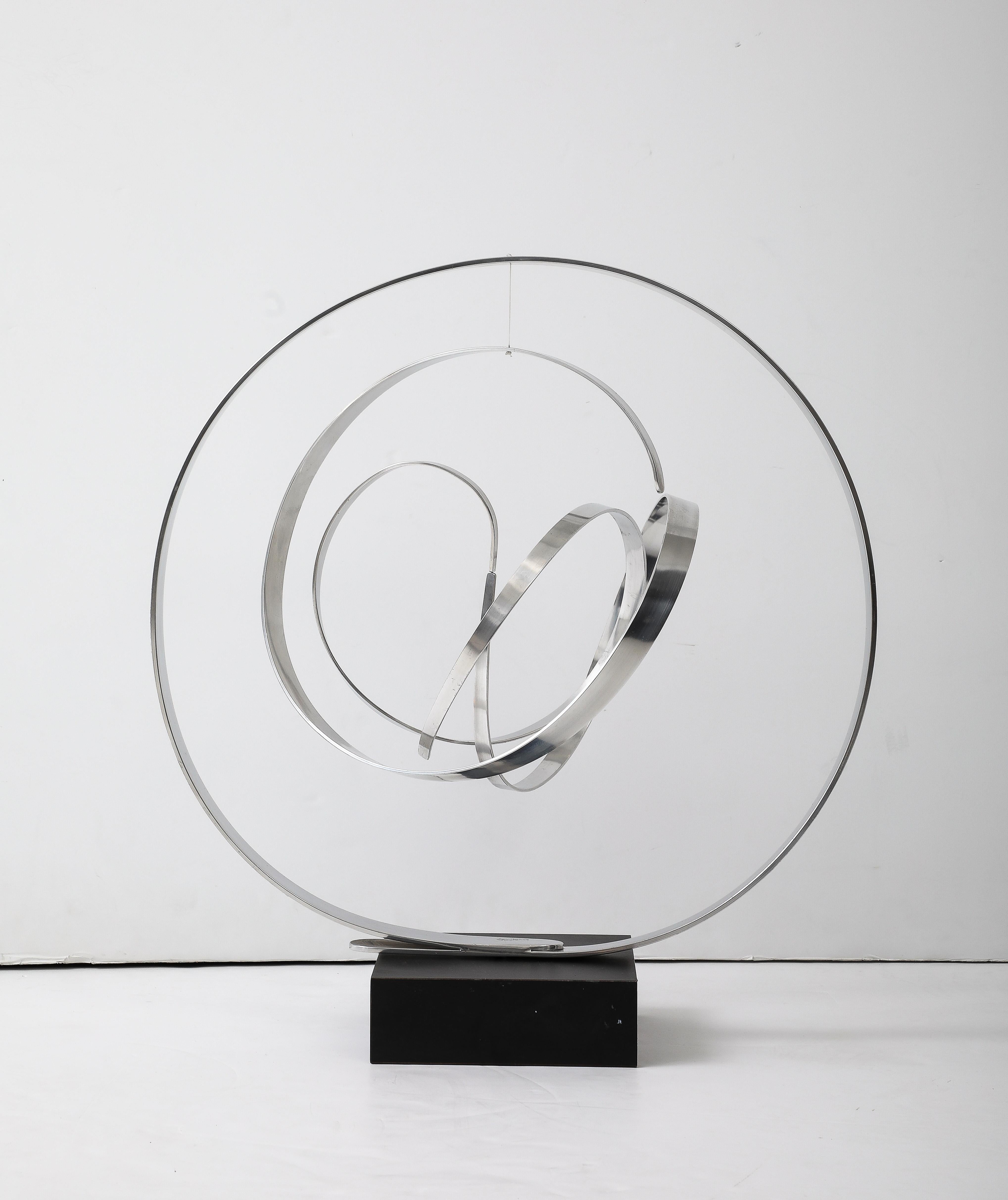 Fin du 20e siècle Grande sculpture cinétique moderniste Charles Taylor des années 1970 en vente