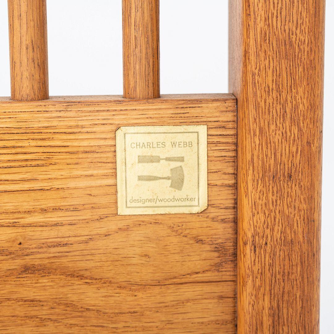 1970s Charles Webb Twin Size Headboard in American White Oak For Sale 3