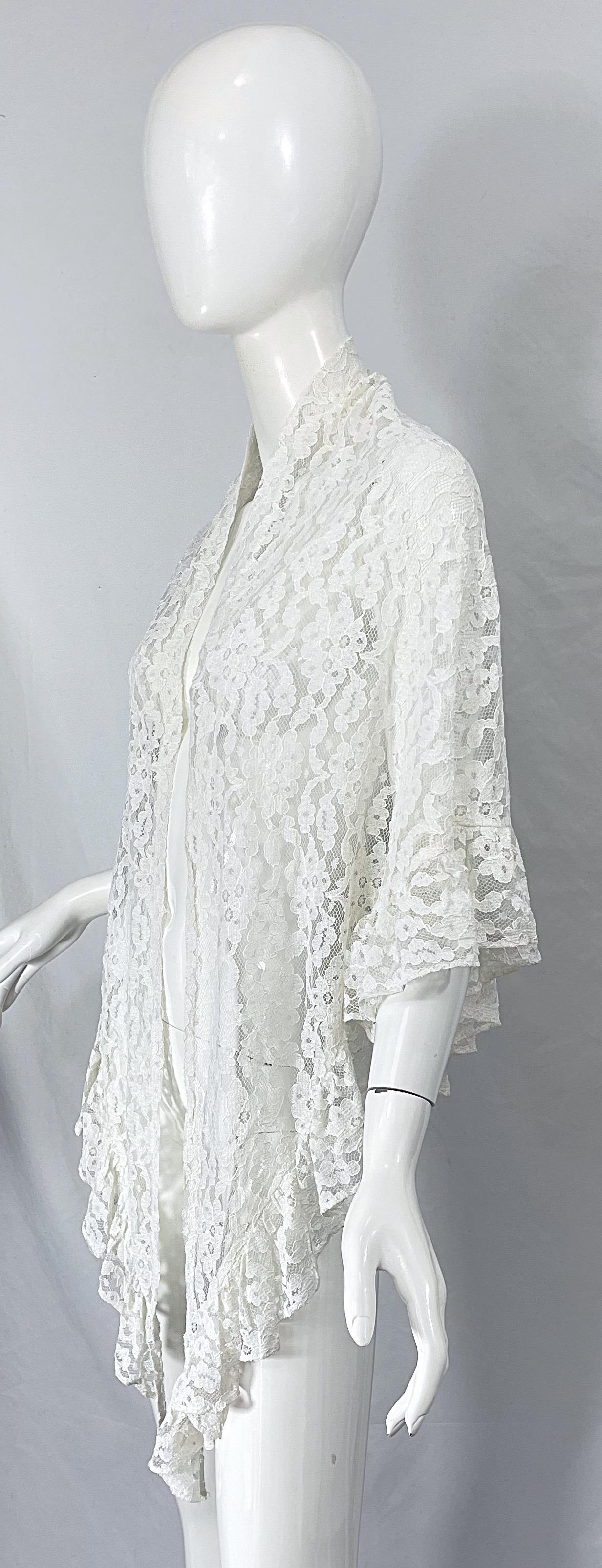 lace white shawl
