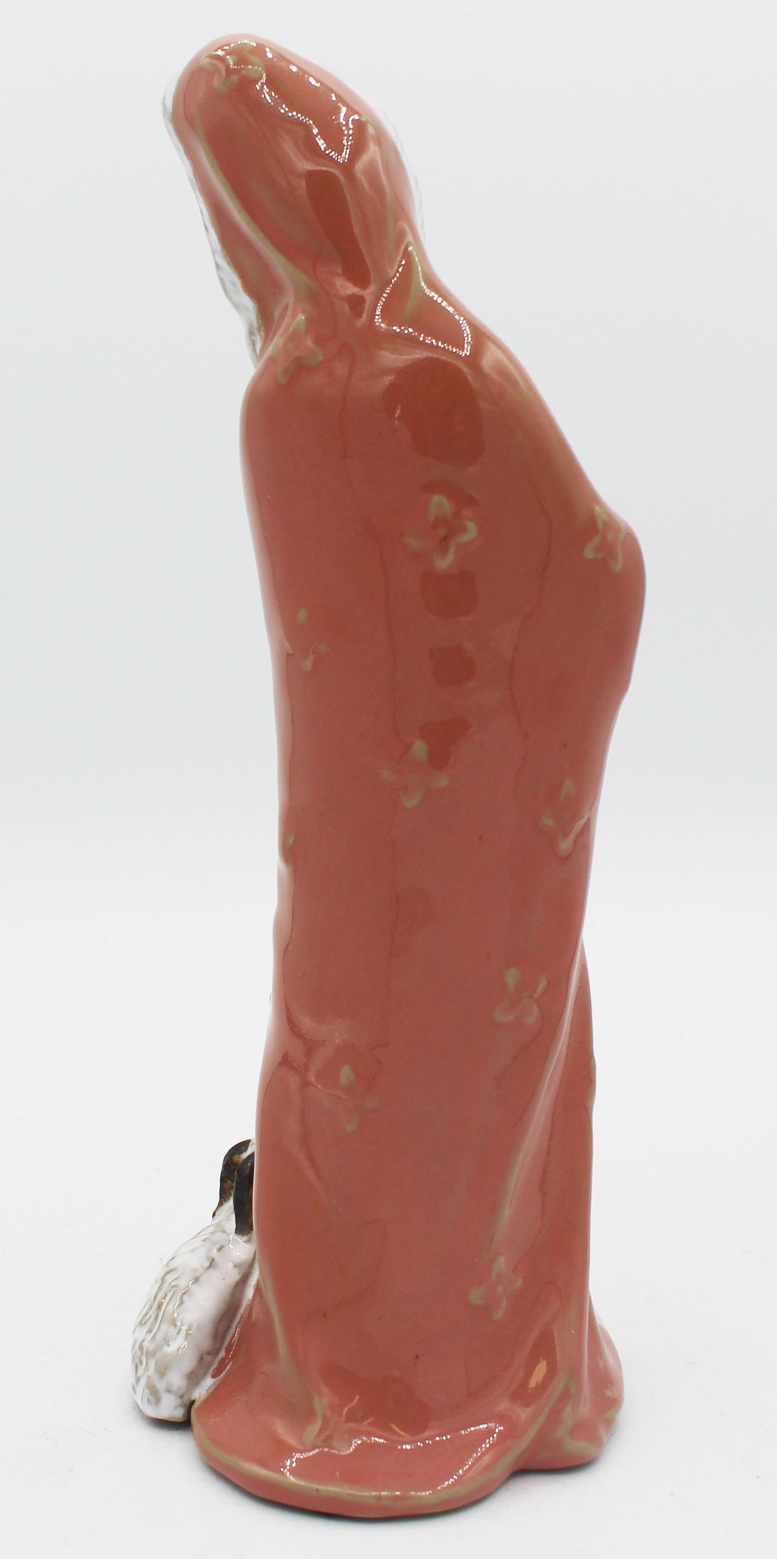 1970s, Chinese Mud Figure of Woman For Sale 1