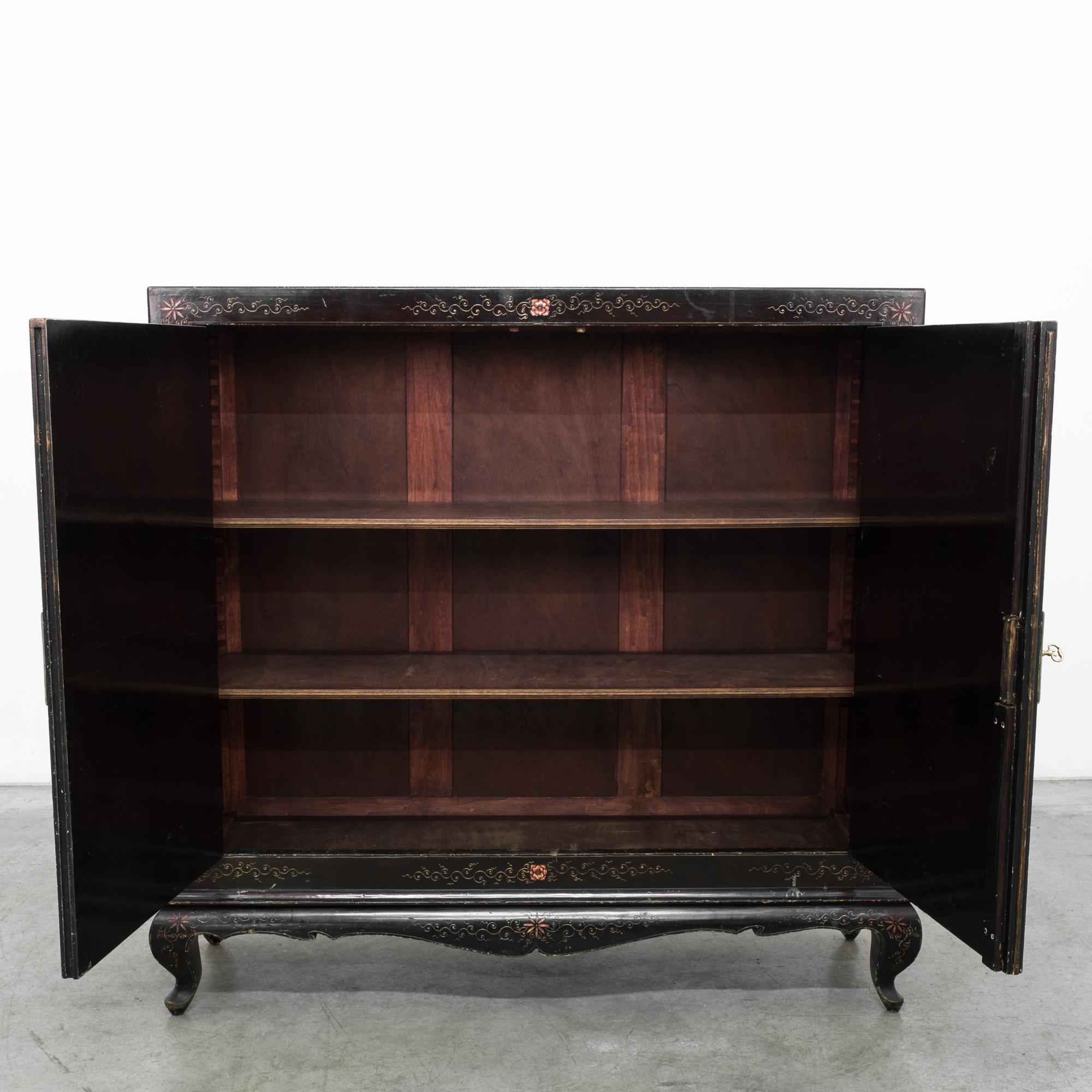 Chinese Export 1970s Chinese Wood Patinated Buffet