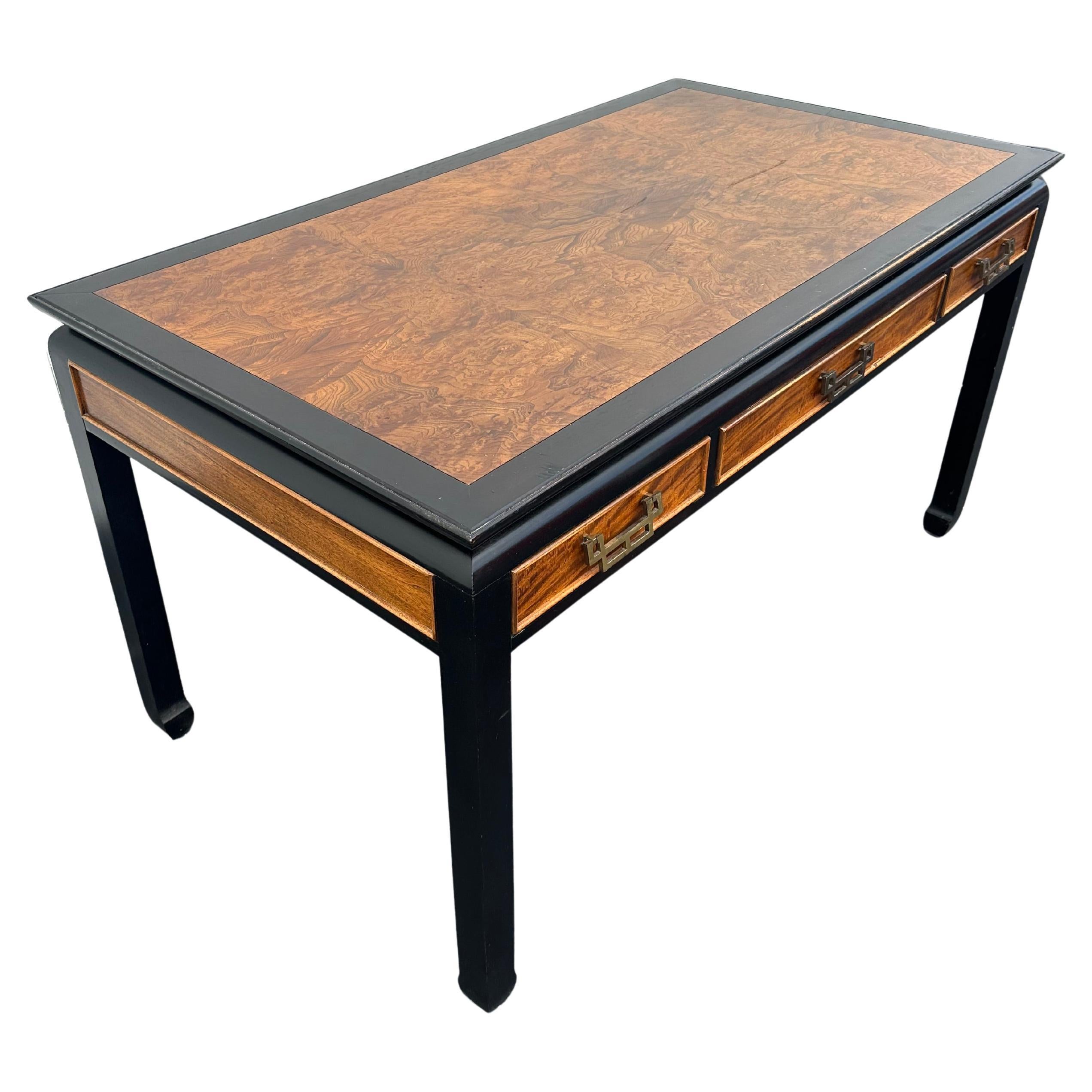 1970s Chinoiserie Style Desk Century Furniture's Chin Hua Collection