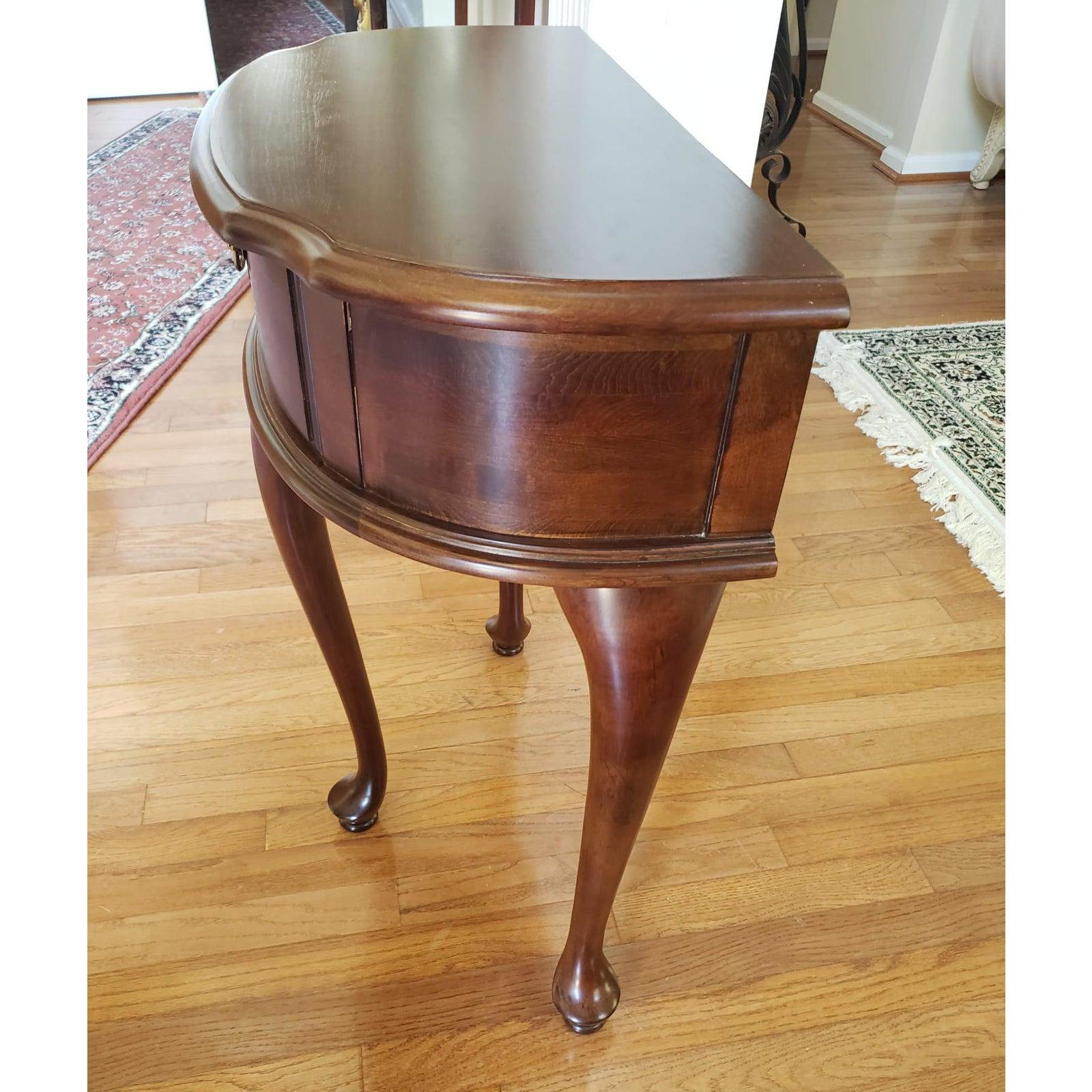 1970s Chippendale Mahogany Console Table In Good Condition In Germantown, MD