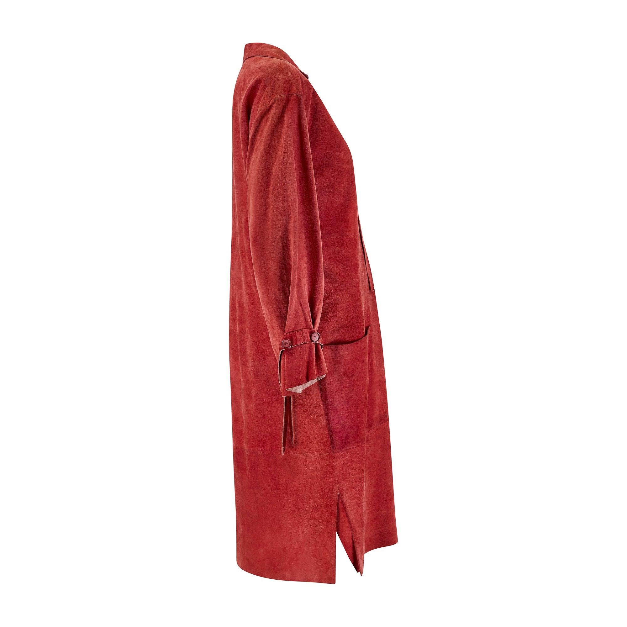 Whilst the brand makes a current day comeback, grab a piece of rare original 1970s to early 1980s Chloé with this suede midi-dress when Karl Lagerfeld was at the helm as creative director. Displaying so many of the hallmarks of this beloved bohemian
