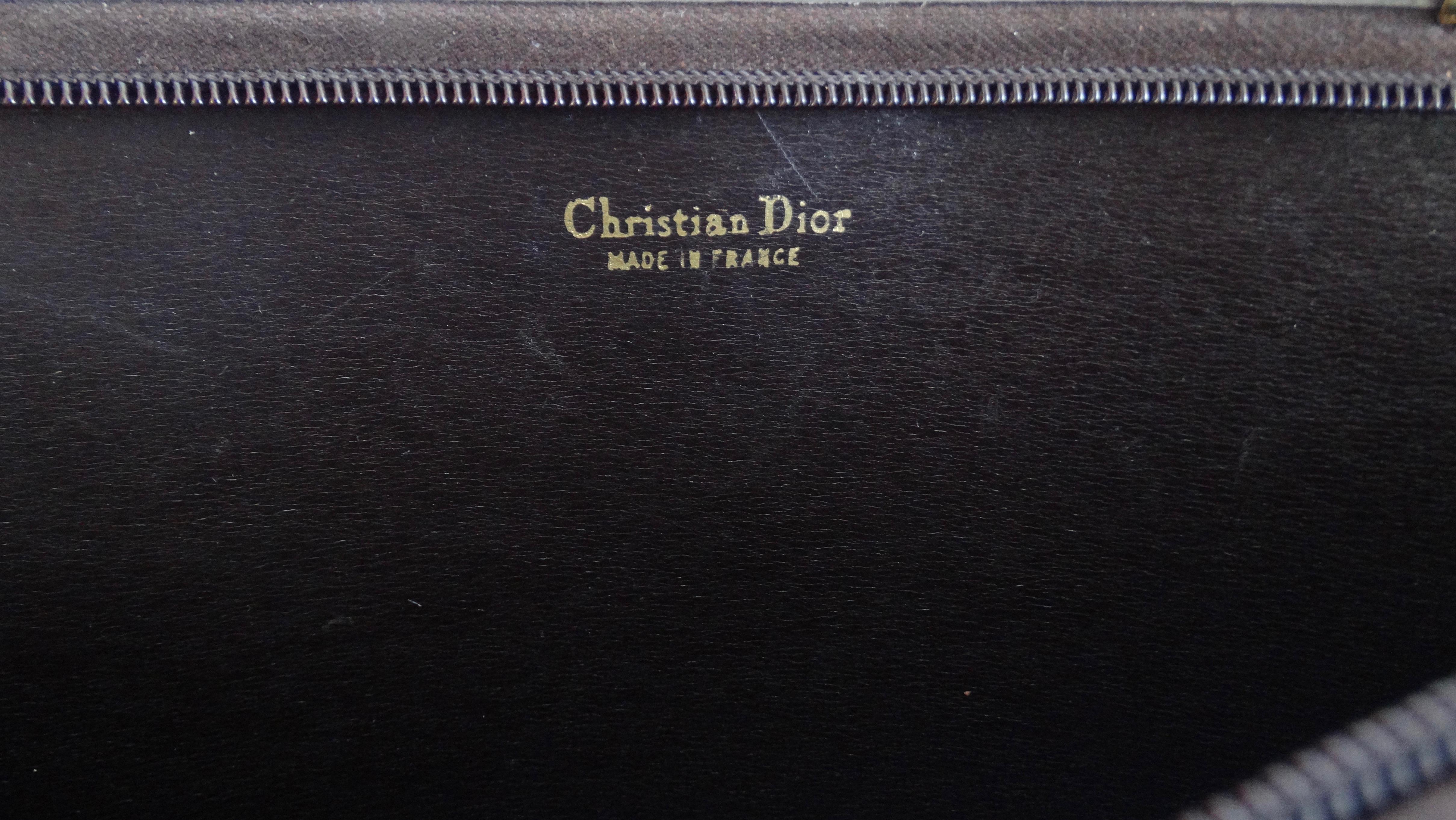 1970s Christian Dior Brown Monogram Canvas Bag  7