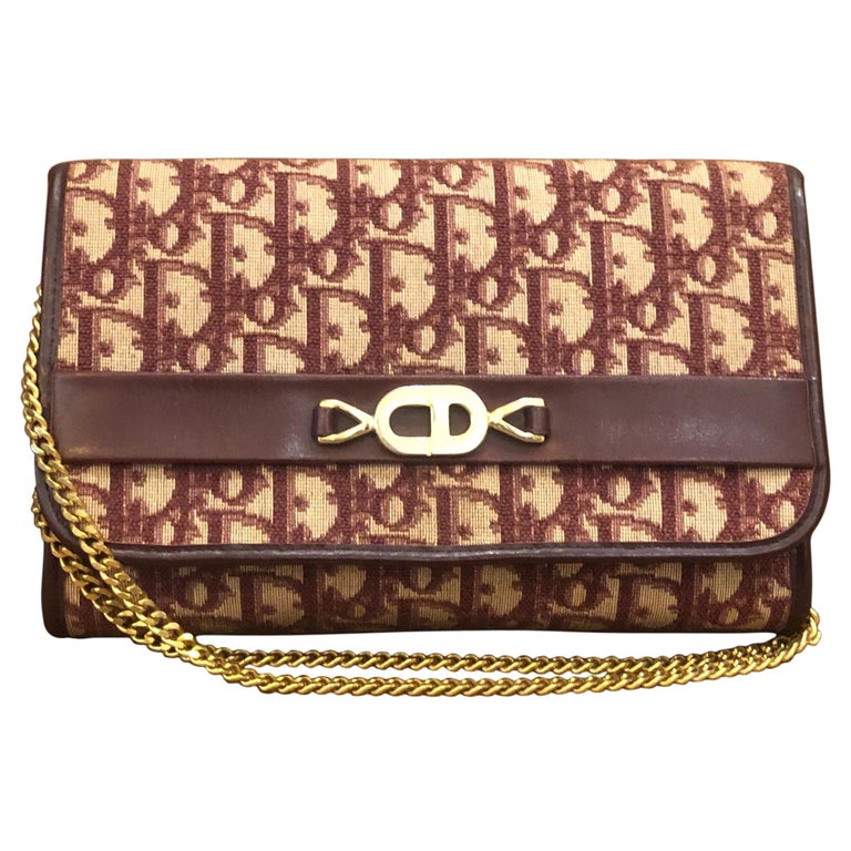 Vintage Christian Dior Brown Suede Trotter Dior Emboss Speedy Large Hand Bag  - Nina Furfur Vintage Boutique