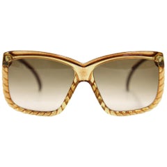 1970s Christian Dior Caramel Sunglasses