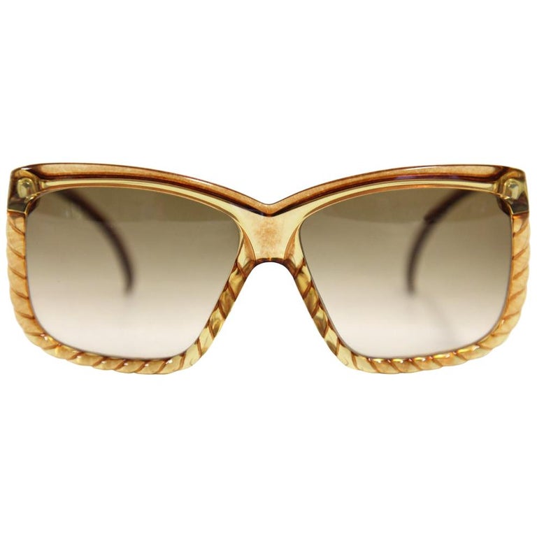 1970s Christian Dior Caramel Sunglasses at 1stDibs