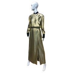 1970s Christian Dior Gold Dress by Marc Bohan 1970s Christian Dior Gold Dress by Marc Bohan