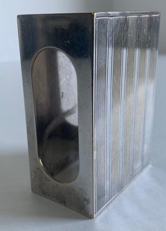 1970s Christian Dior Silver Plate Cigarette Box Holder