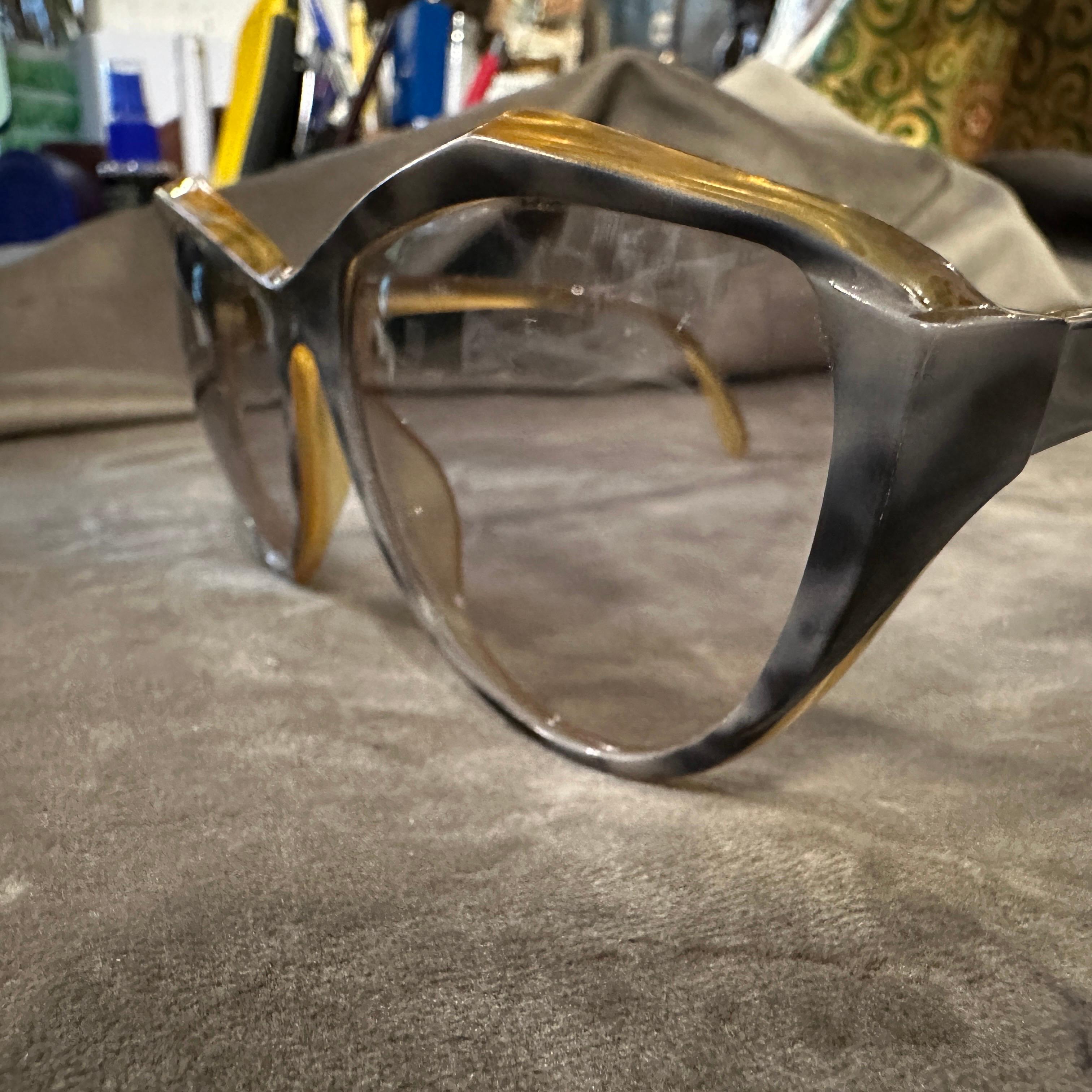 Lunettes de soleil surdimensionnées Christian Dior Vintage des années 1970 en vente 5