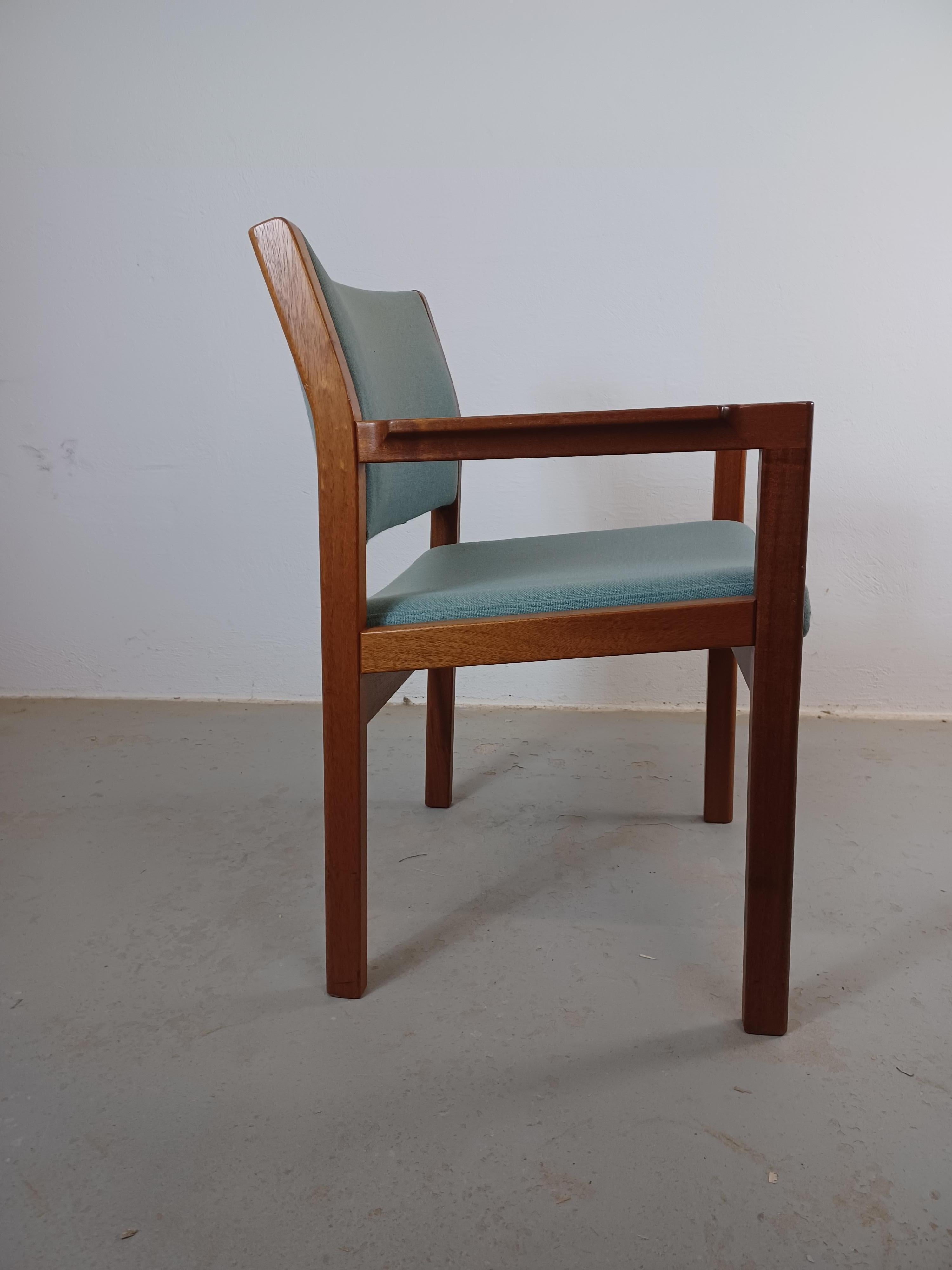 1970s Christian Hvidt Set of Two Restored Danish Armchairs in Mahogany im Angebot 3