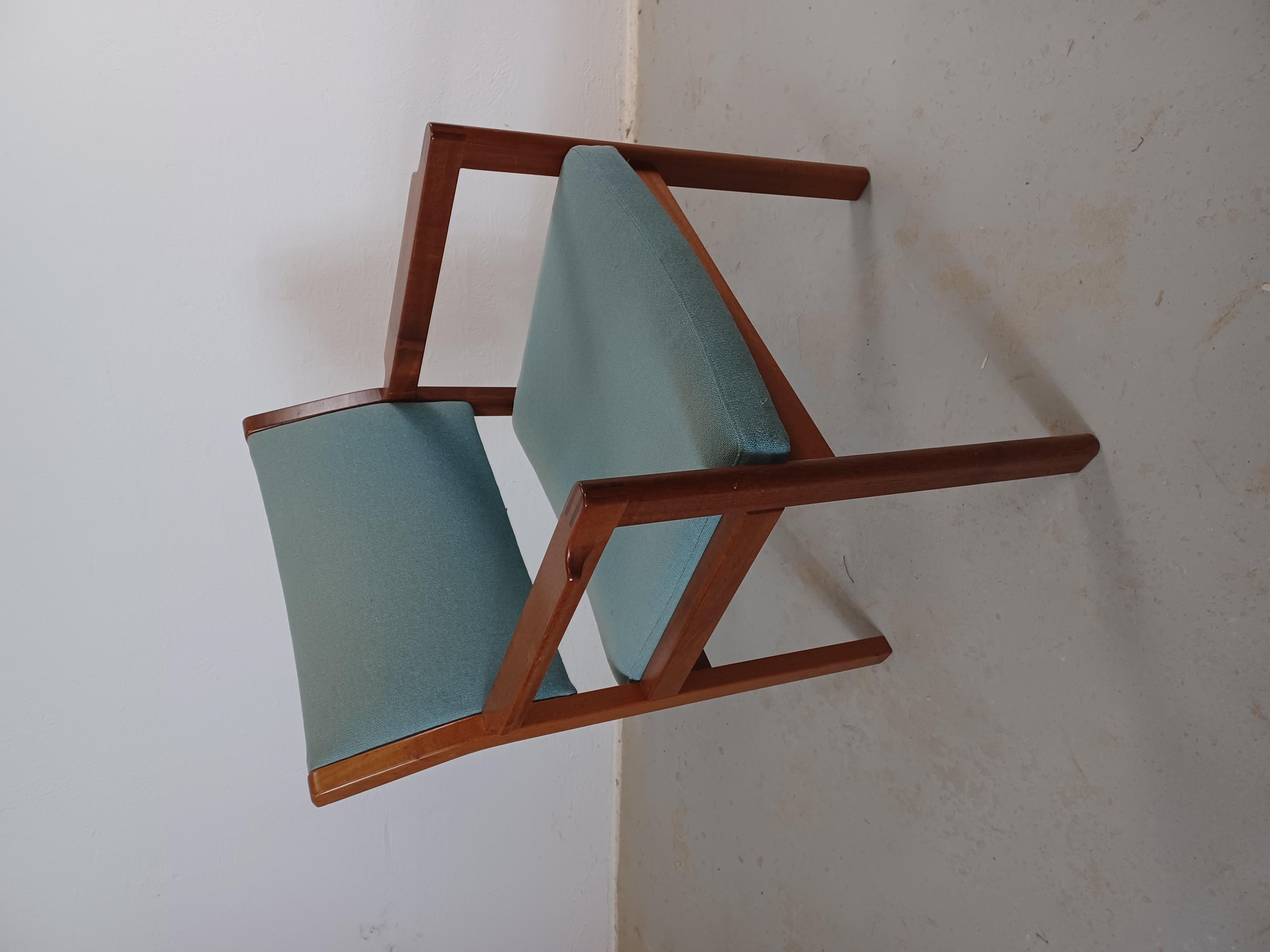 1970s Christian Hvidt Set of Two Restored Danish Armchairs in Mahogany in vendita 4