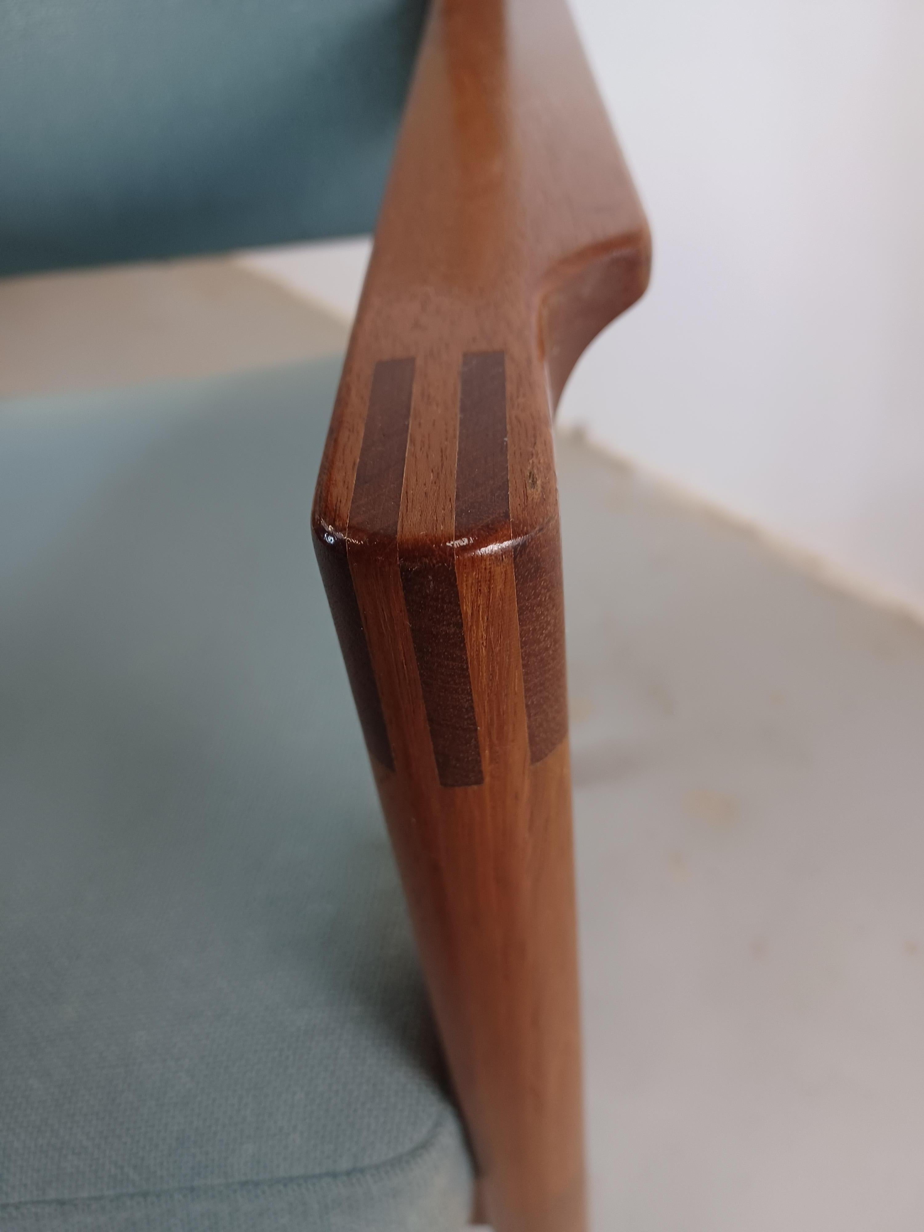 1970s Christian Hvidt Set of Two Restored Danish Armchairs in Mahogany im Angebot 6