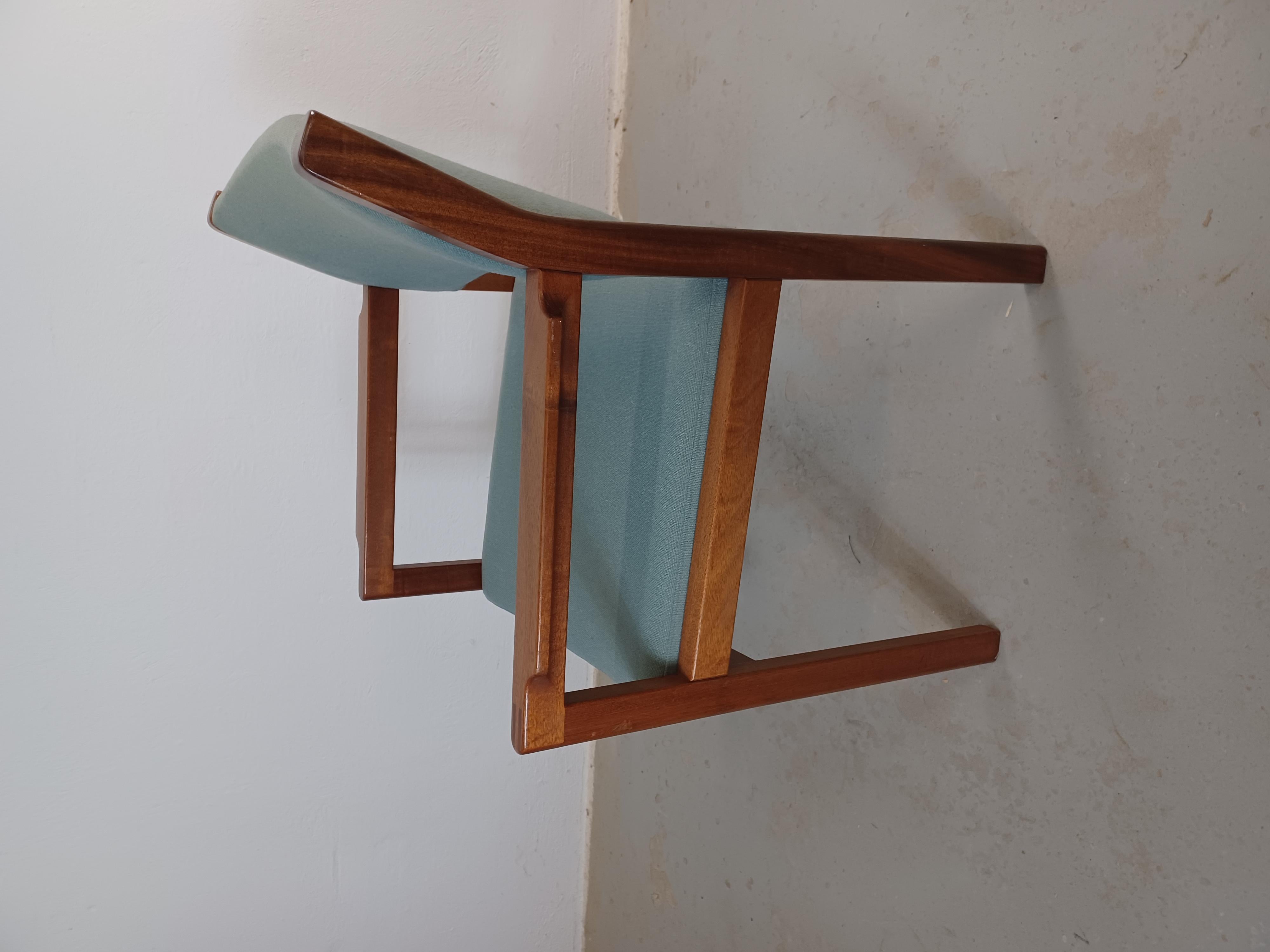 1970s Christian Hvidt Set of Two Restored Danish Armchairs in Mahogany In condizioni ottime in vendita a Knebel, DK